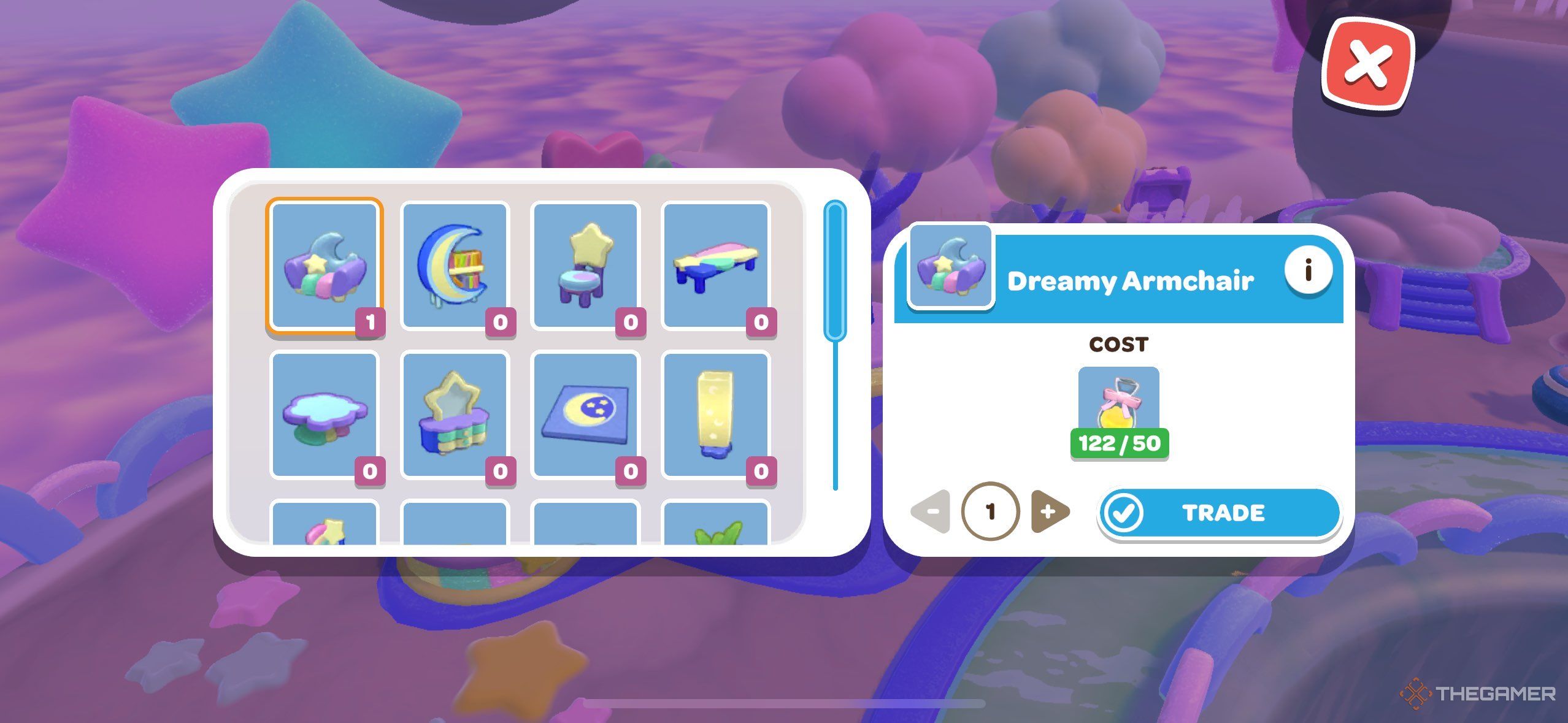 A player looking at the Stardust Store in Hello Kitty Island Adventure.