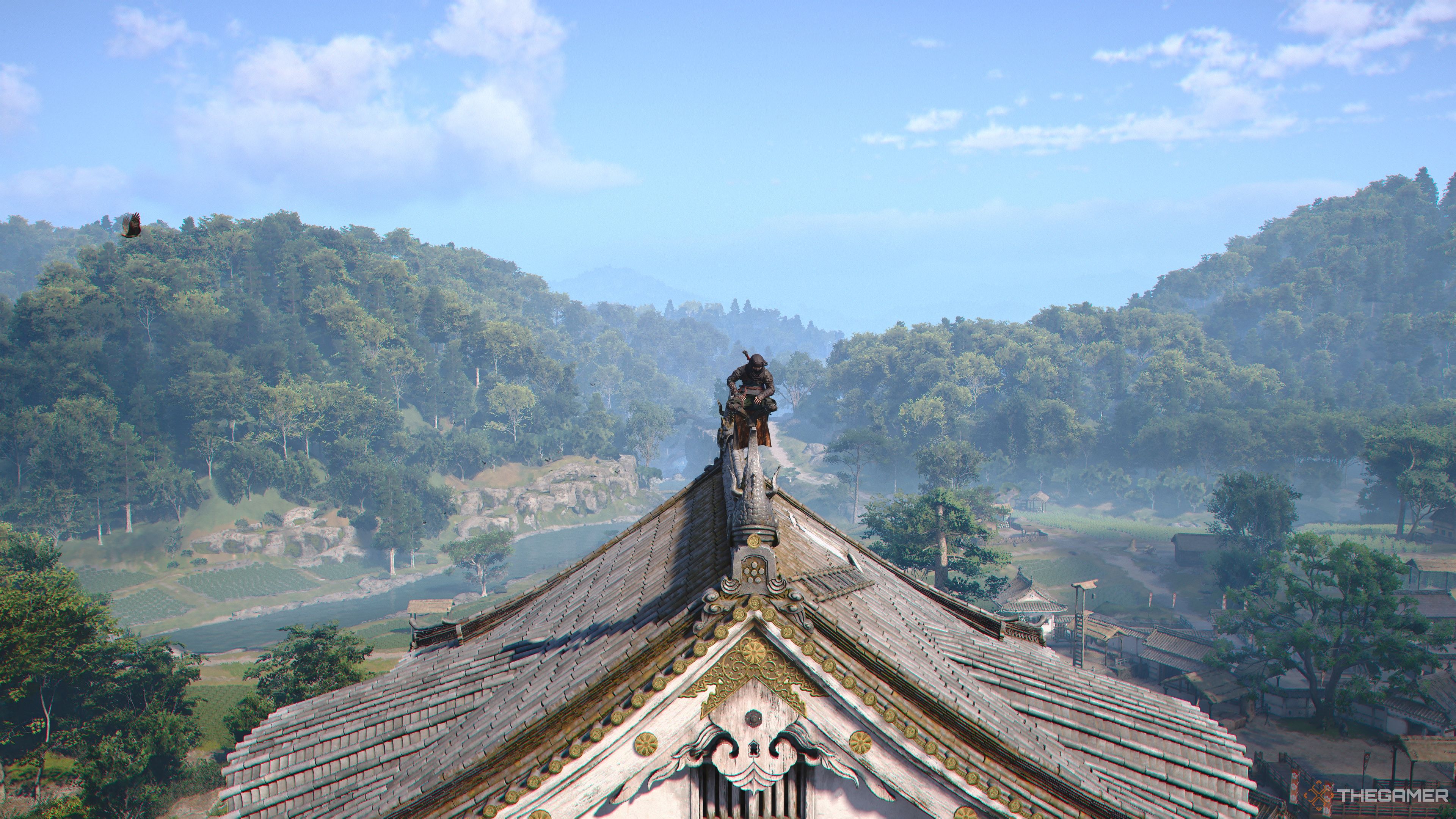 The Kameyama Castle Viewpoint in Assassin's Creed Shadows.