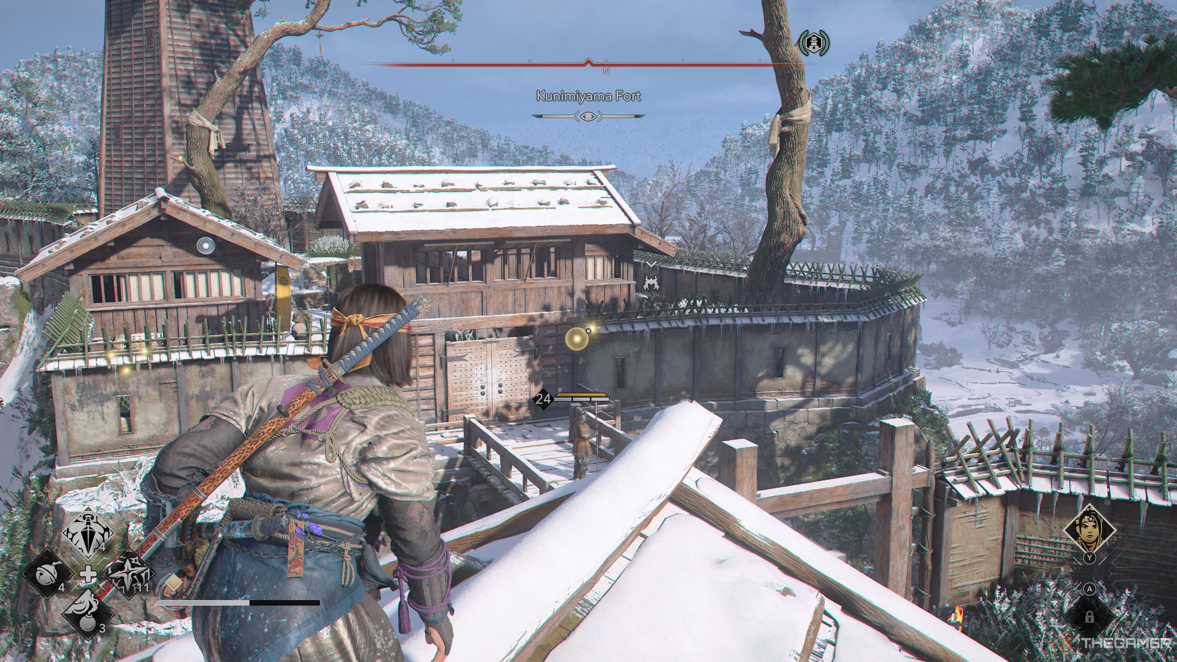 The Kunimiyama Fort Samurai Daisho Location in Assassin's Creed Shadows.