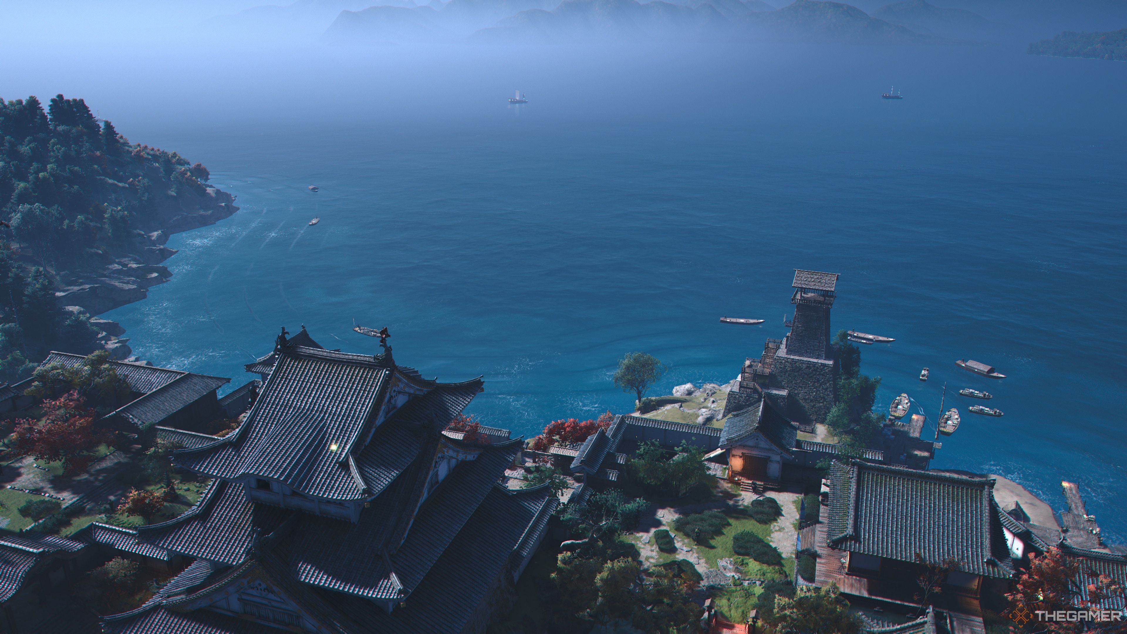 The Saika Castle Viewpoint in Assassin's Creed Shadows.