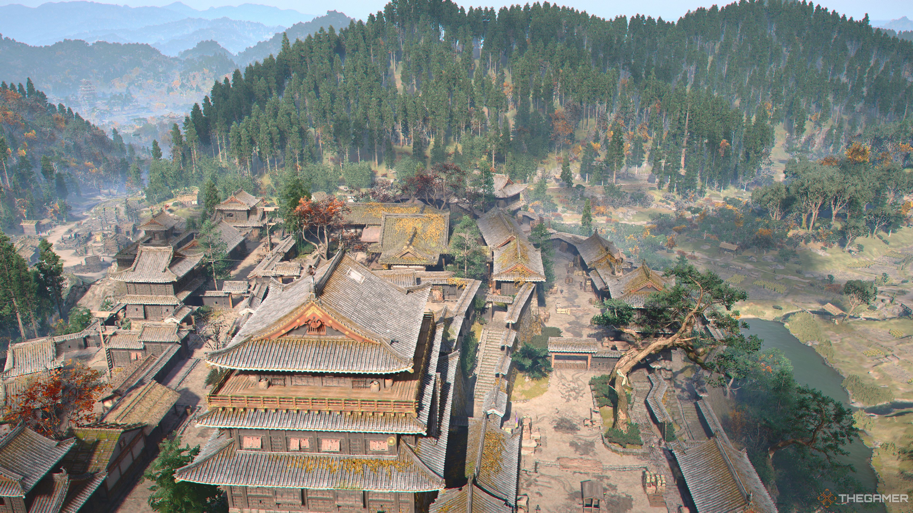 The Uda Matsuyama Castle Viewpoint in Assassin's Creed Shadows.