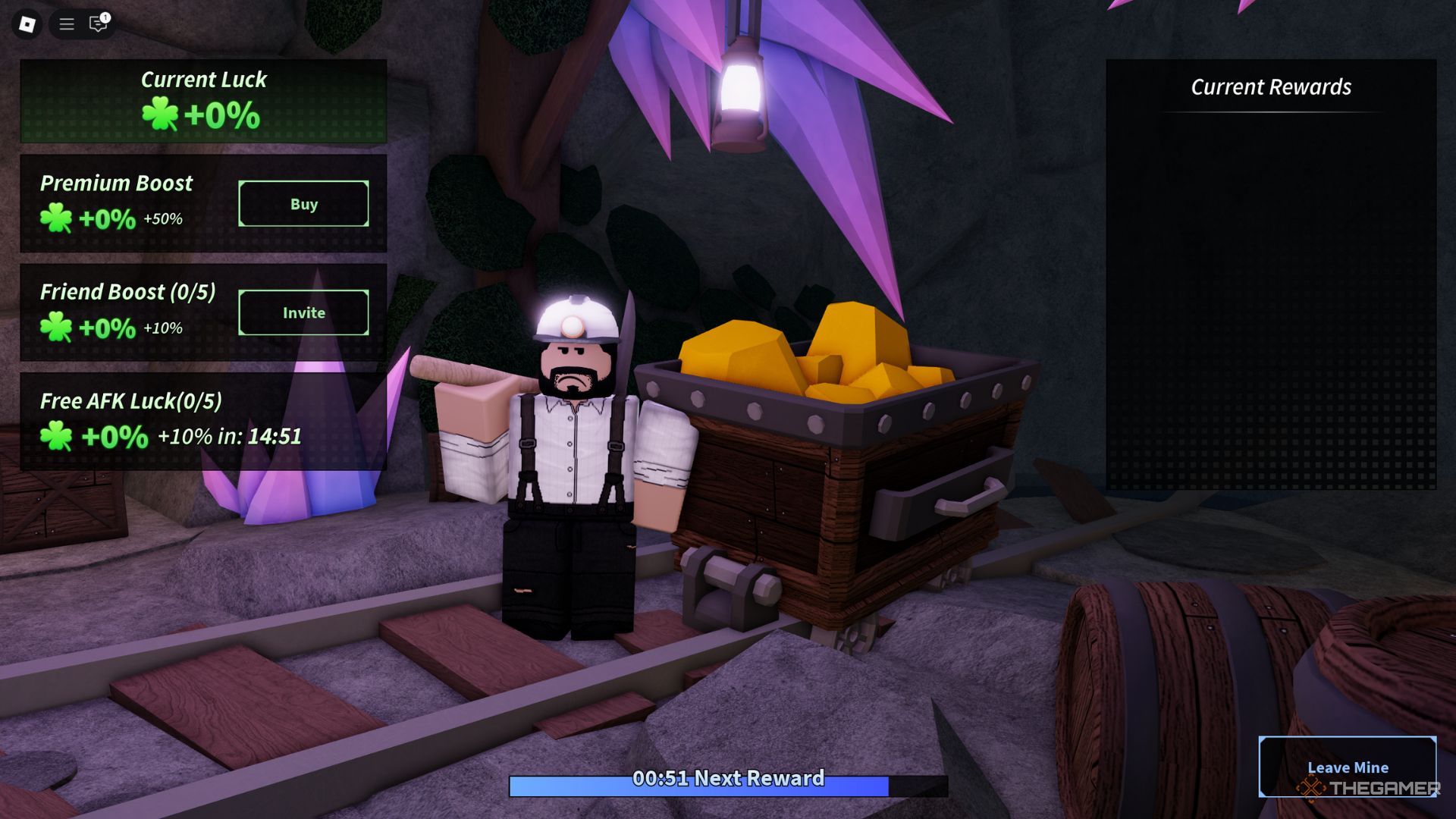 The player character stays in the AFK Mine near the Moosewood area in Fisch.