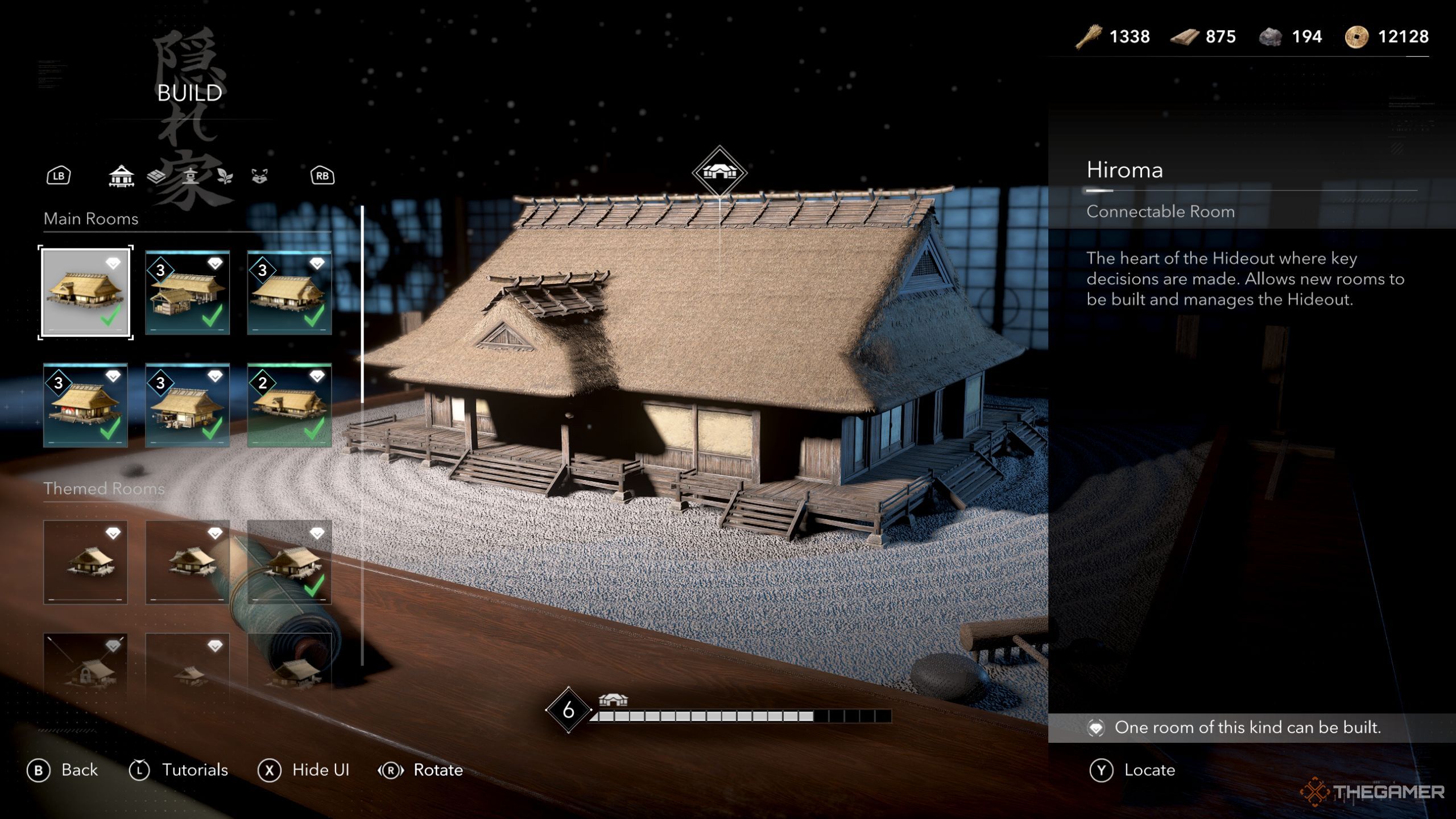 Assassin's Creed Shadows building information screen.
