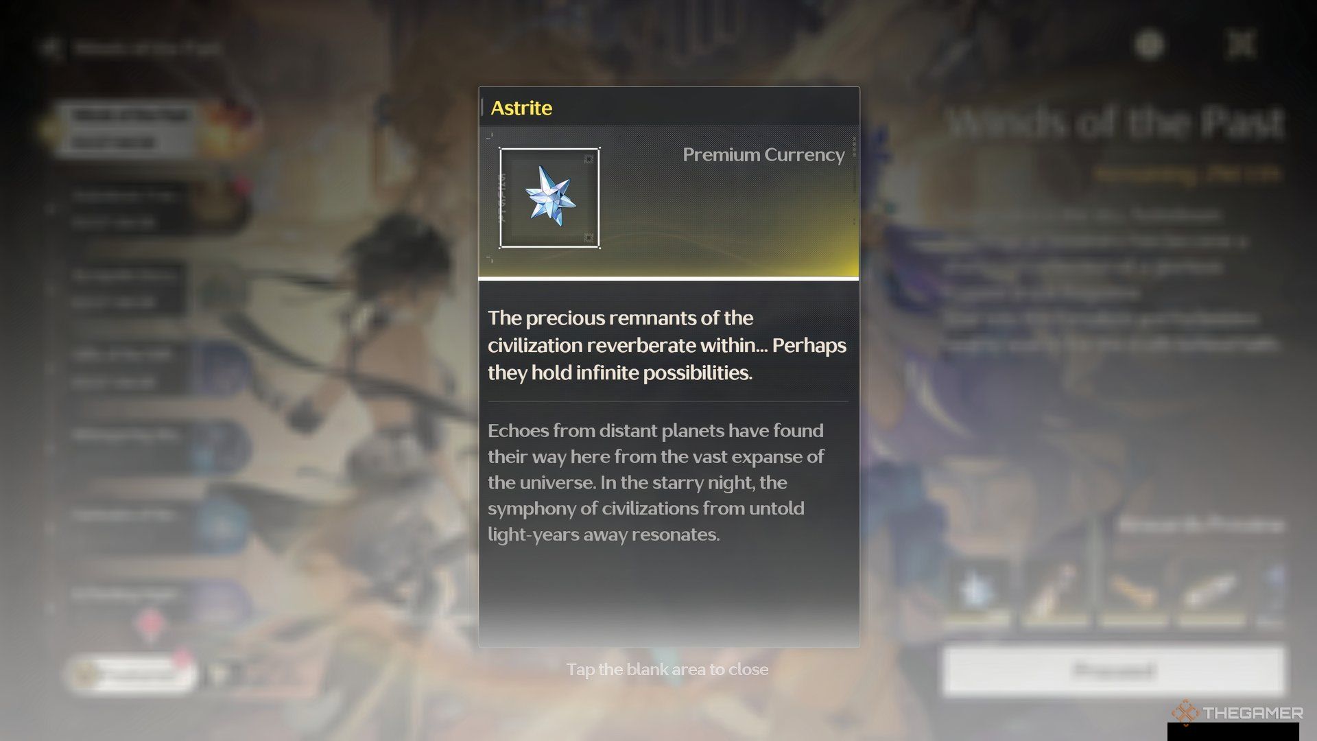 Astrite as event reward in Wuthering Waves.