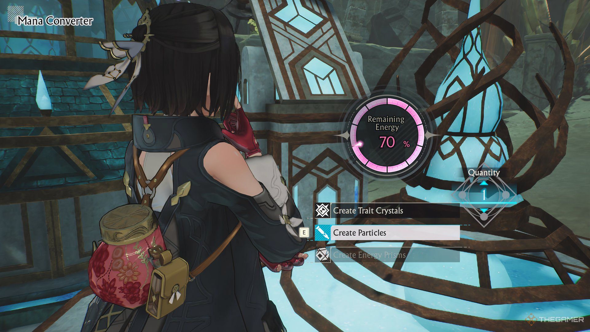 The Mana Converter menu in Atelier Yumia: The Alchemist Of Memories & The Envisioned Land.