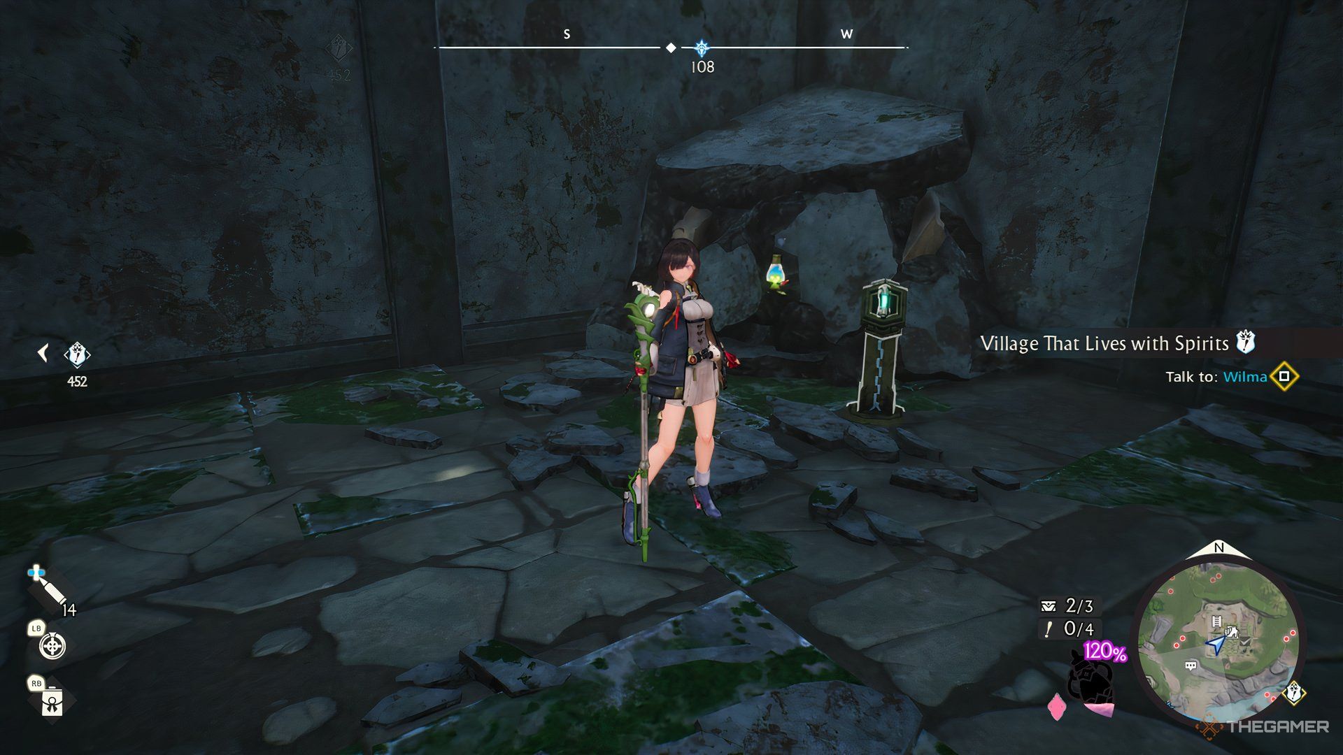 Yumia performing a Long-Range Scan in Atelier Yumia: The Alchemist Of Memories & The Envisioned Land.