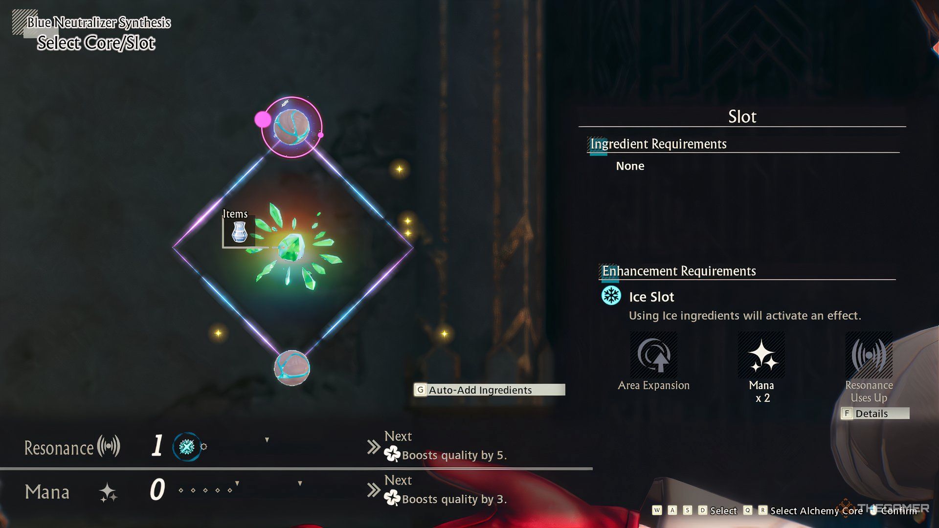A Core during a Synthesis in Atelier Yumia: The Alchemist of Memories & The Envisioned Land, ready to activate Resonances.