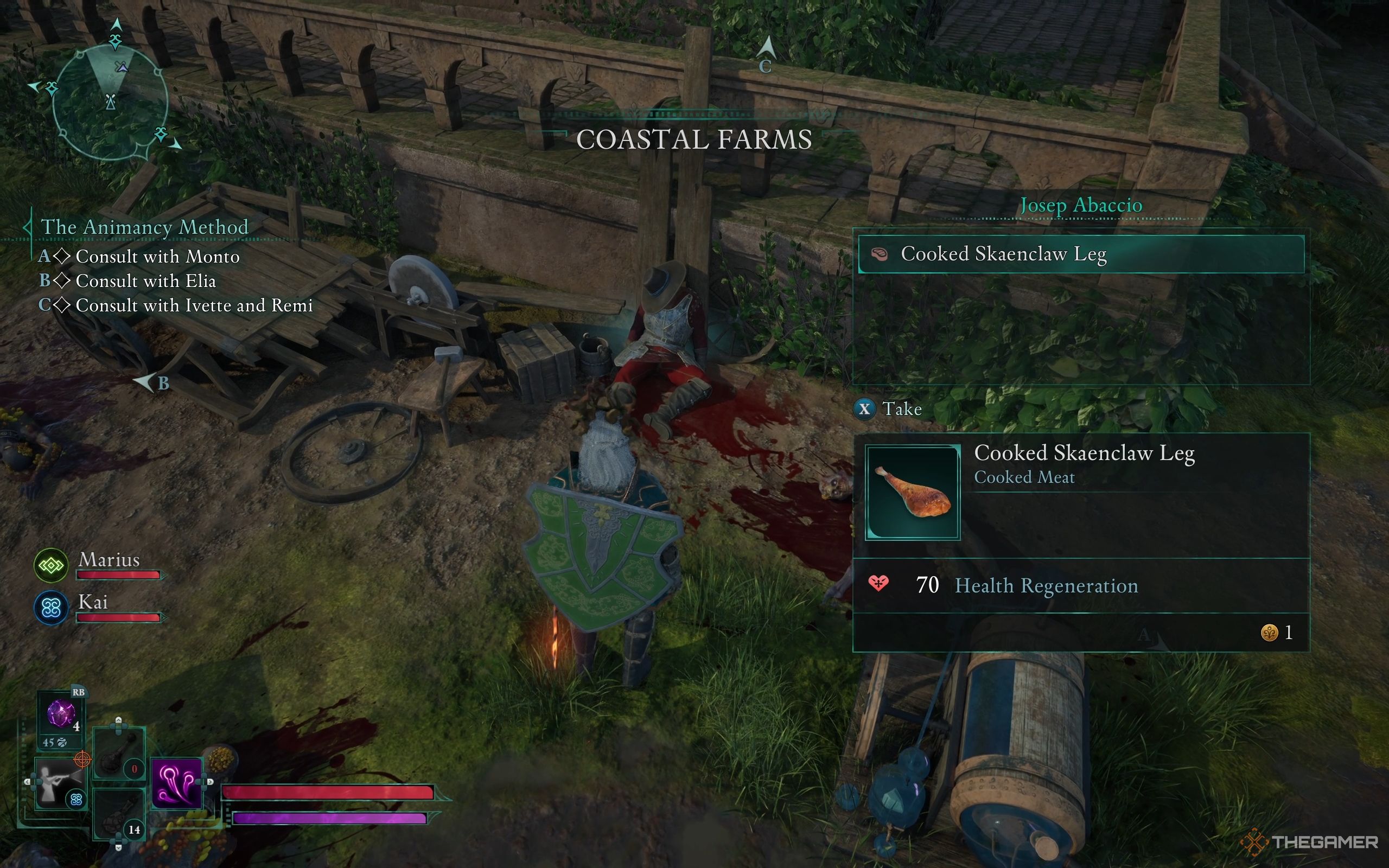 Josep is dead, near him are some revenants' corpses.