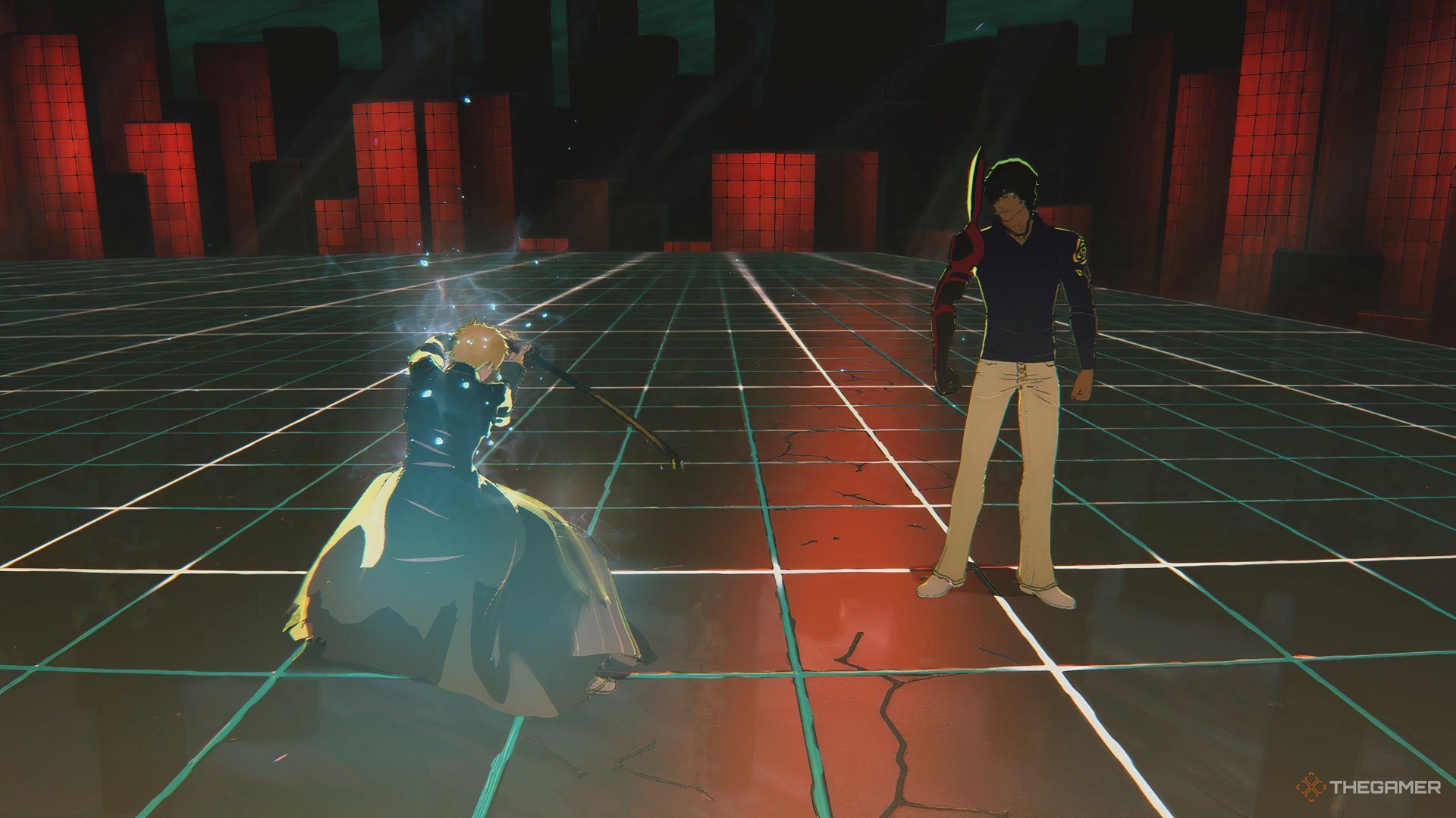 Ichigo Kurosaki in his combat stance with a sword in Bleach Rebirth of Souls.
