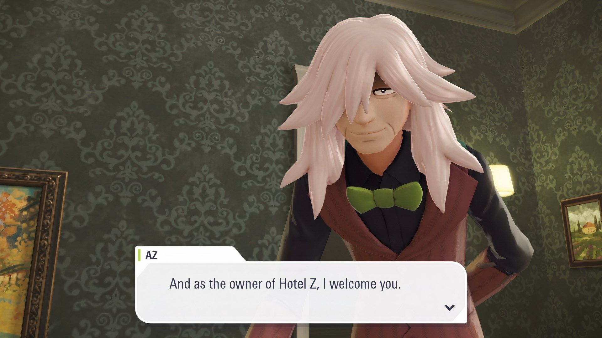 AZ welcomes the player in Pokemon Legends Z-A