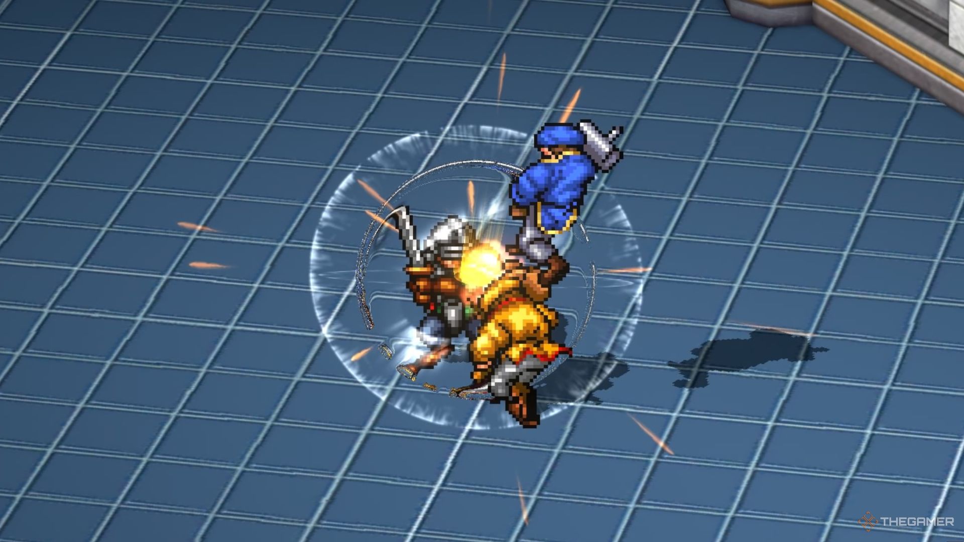 Blacksmith Unite attack in Suikoden 1 HD Remaster.