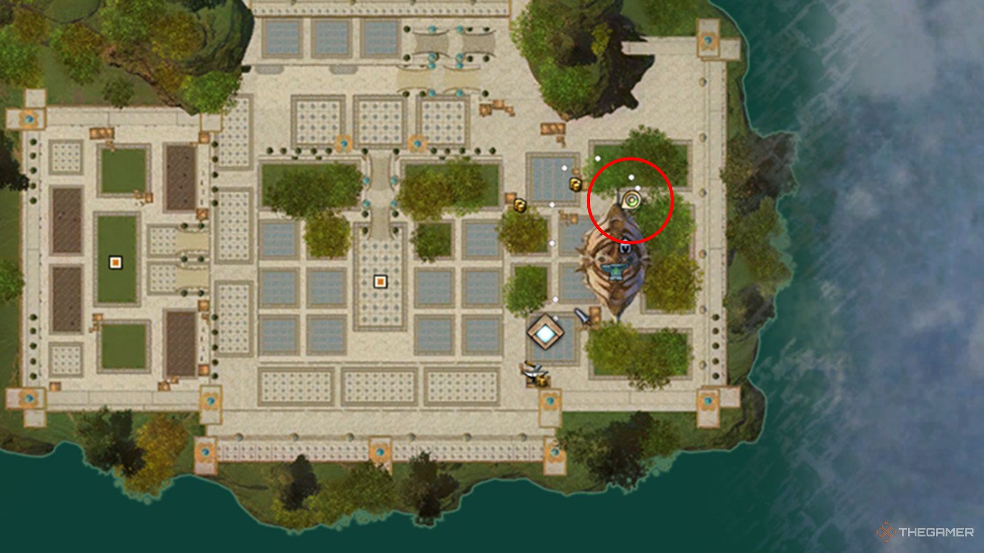 The map showing Callon's location in Guild Wars 2.