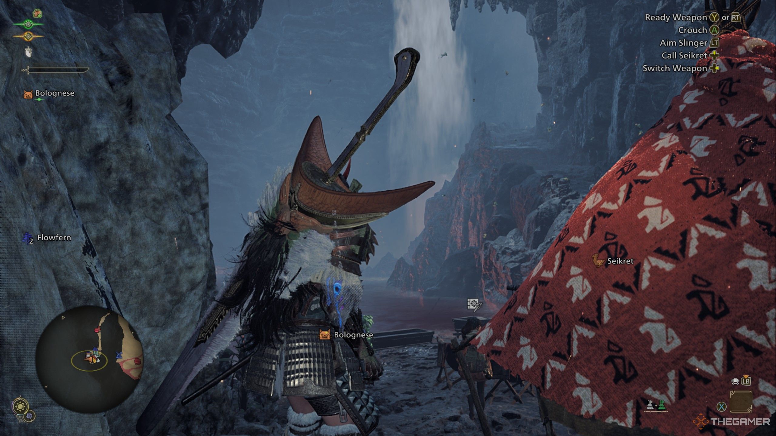 monster hunter wilds pop-up camp location crimson rivulet.