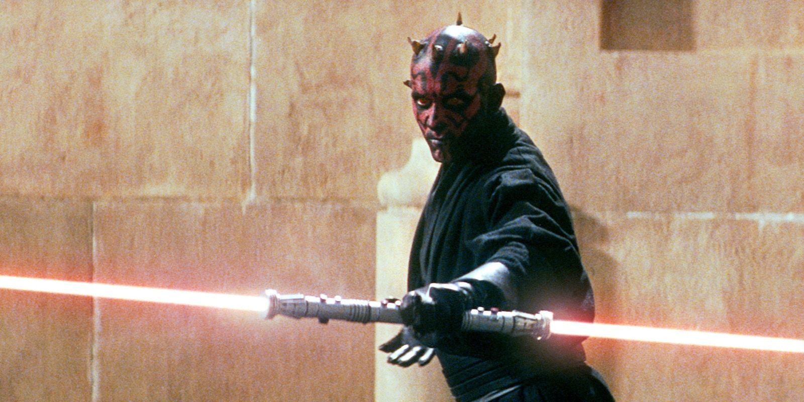 Darth Maul in his final fight in Star Wars: Episode 1 - The Phantom Menace.