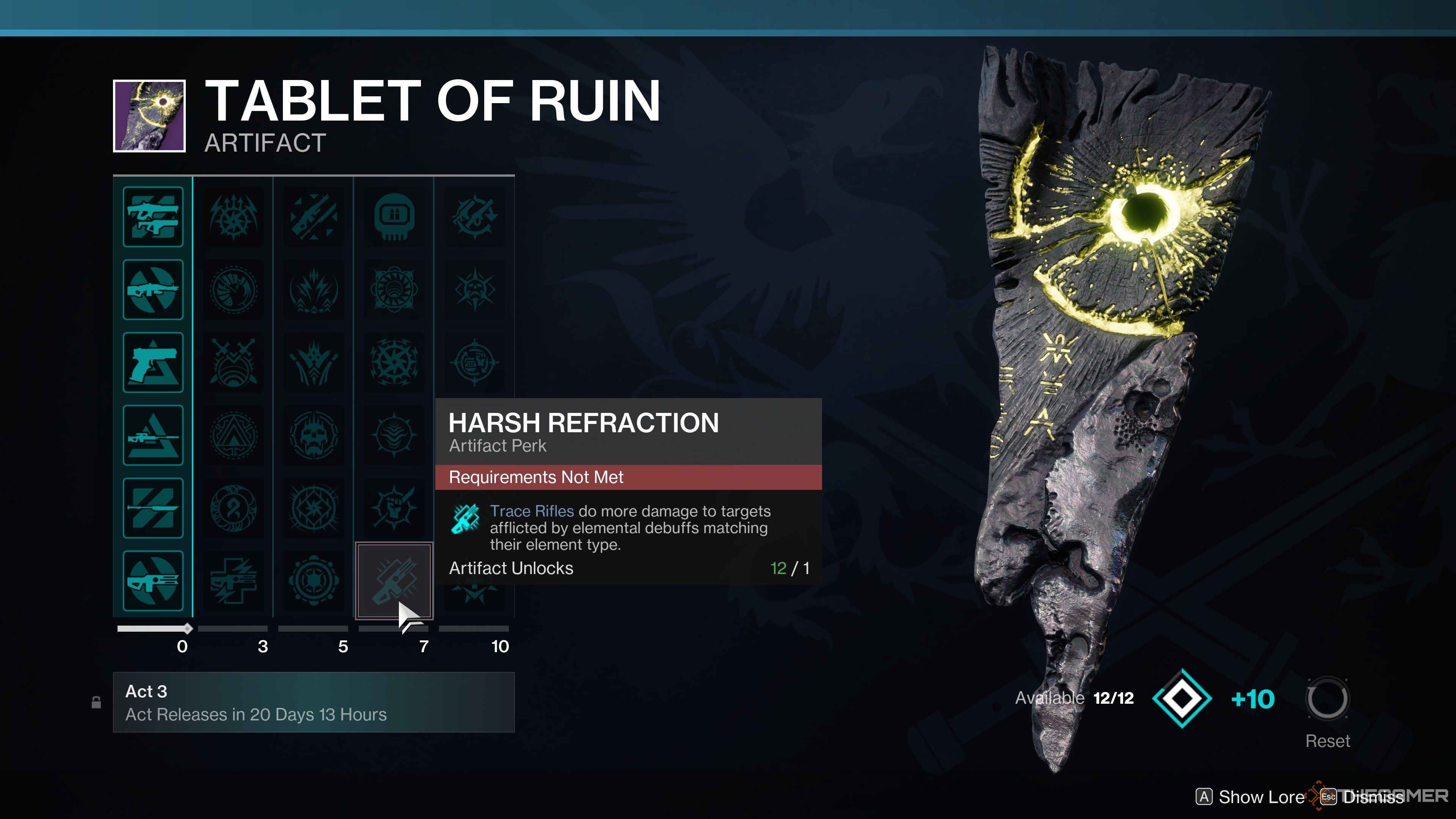 Destiny 2 Tablet of Ruin A2 Column Four
