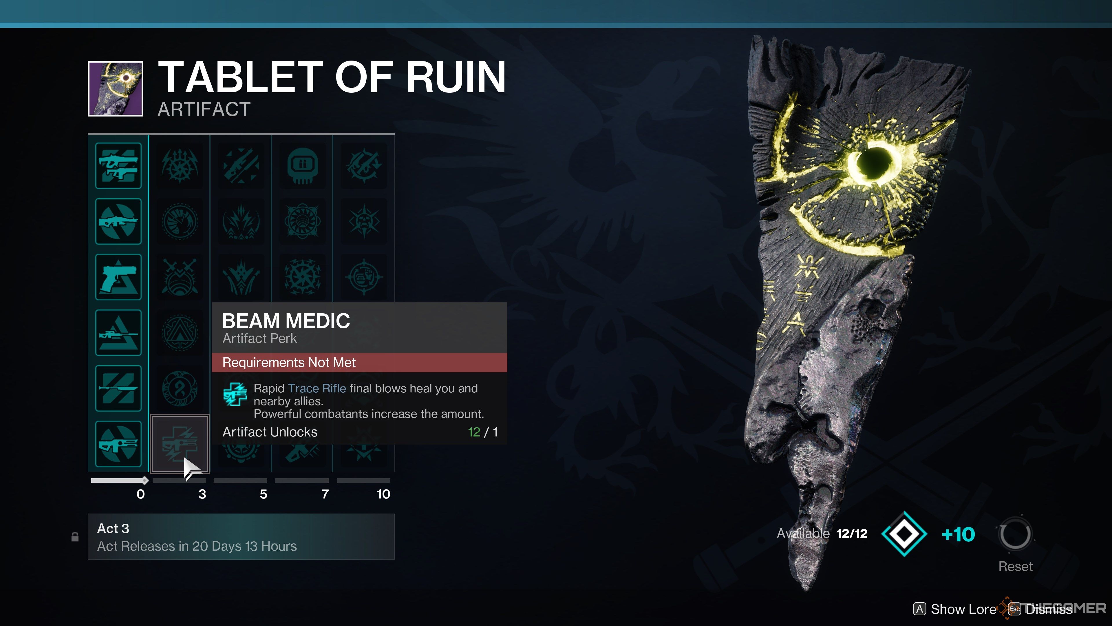 Destiny 2 Tablet of Ruin A2 Column Two