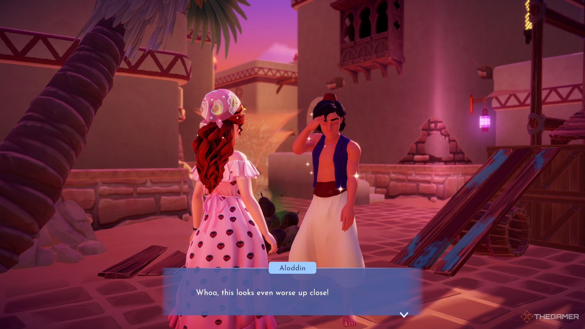 Aladdin lamenting the loss of the Southern Market.