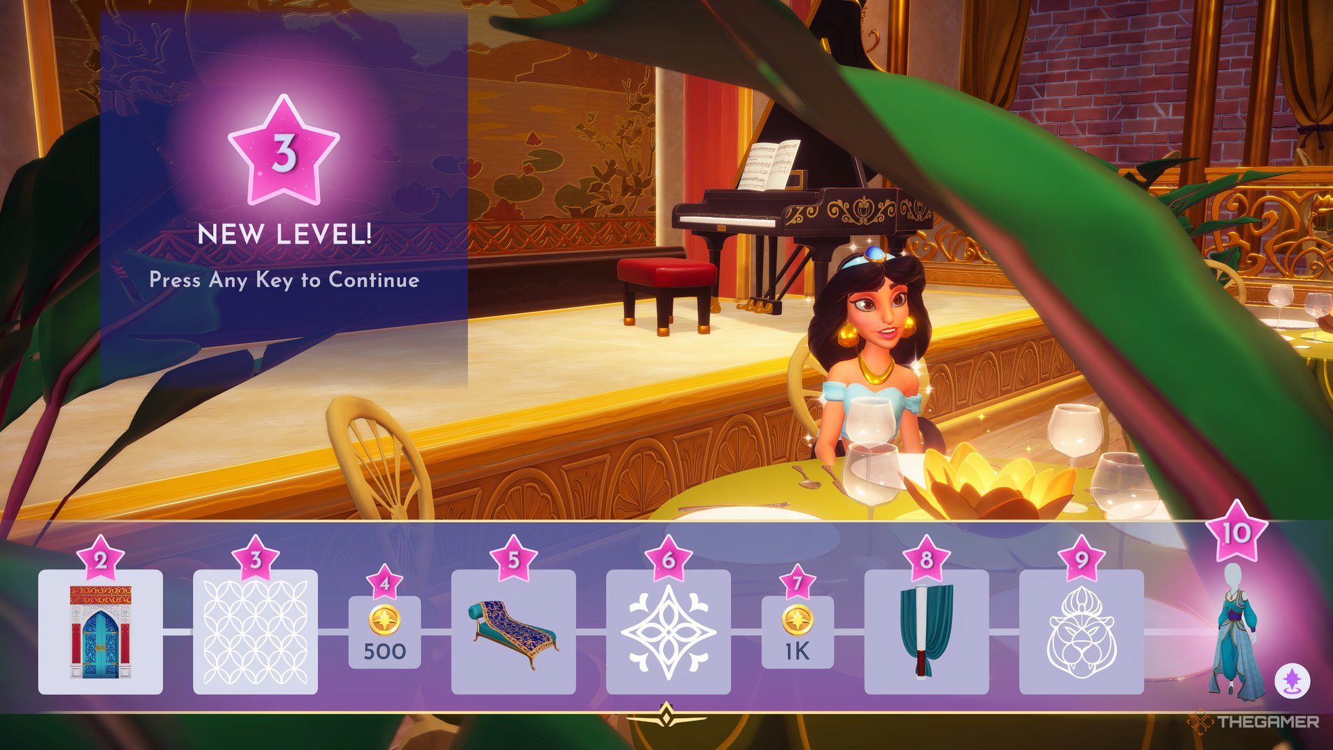 Jasmine's friendship rewards.