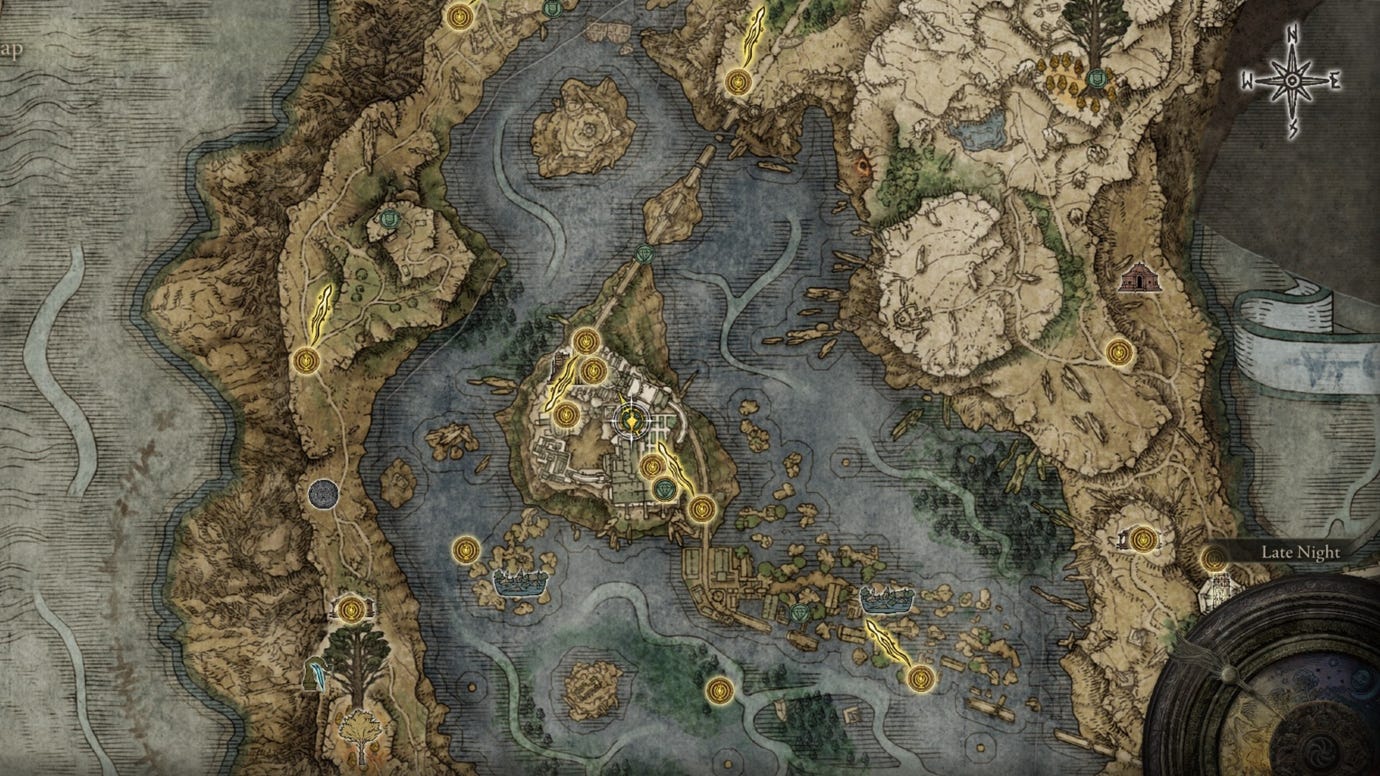 Elden Ring Golden Rune Raya Lucaria Academy courtyard map location