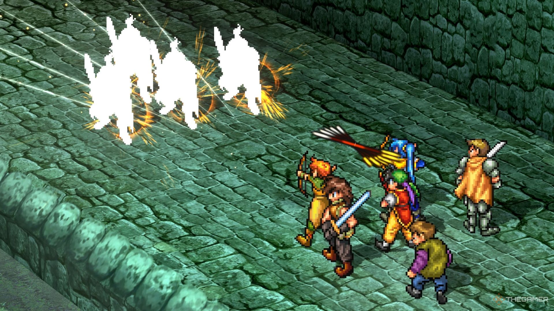 Elf Unite attack in Suikoden 1 HD Remaster.