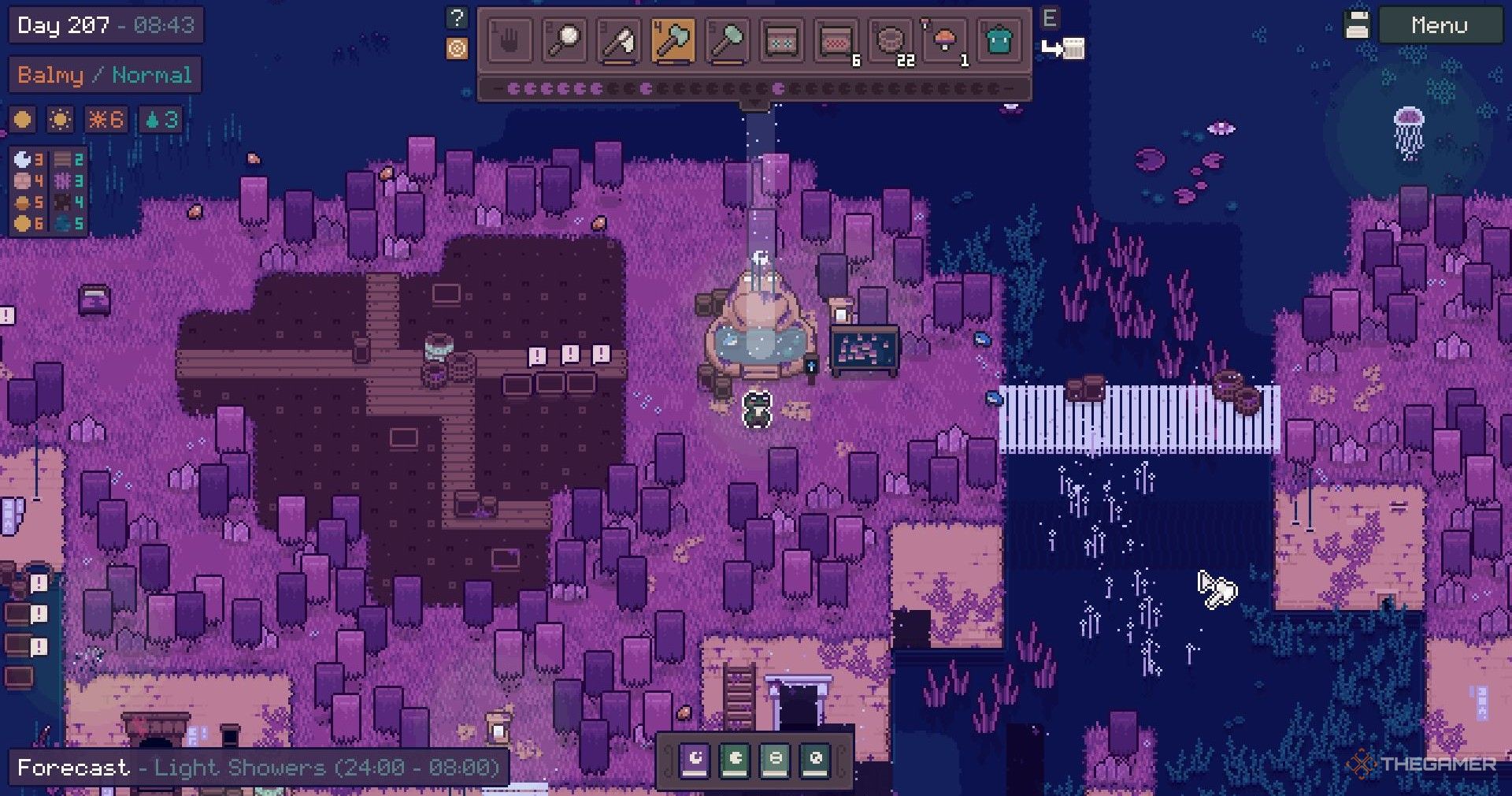 Entering the dream world in the Distant Pools in Mudborne.