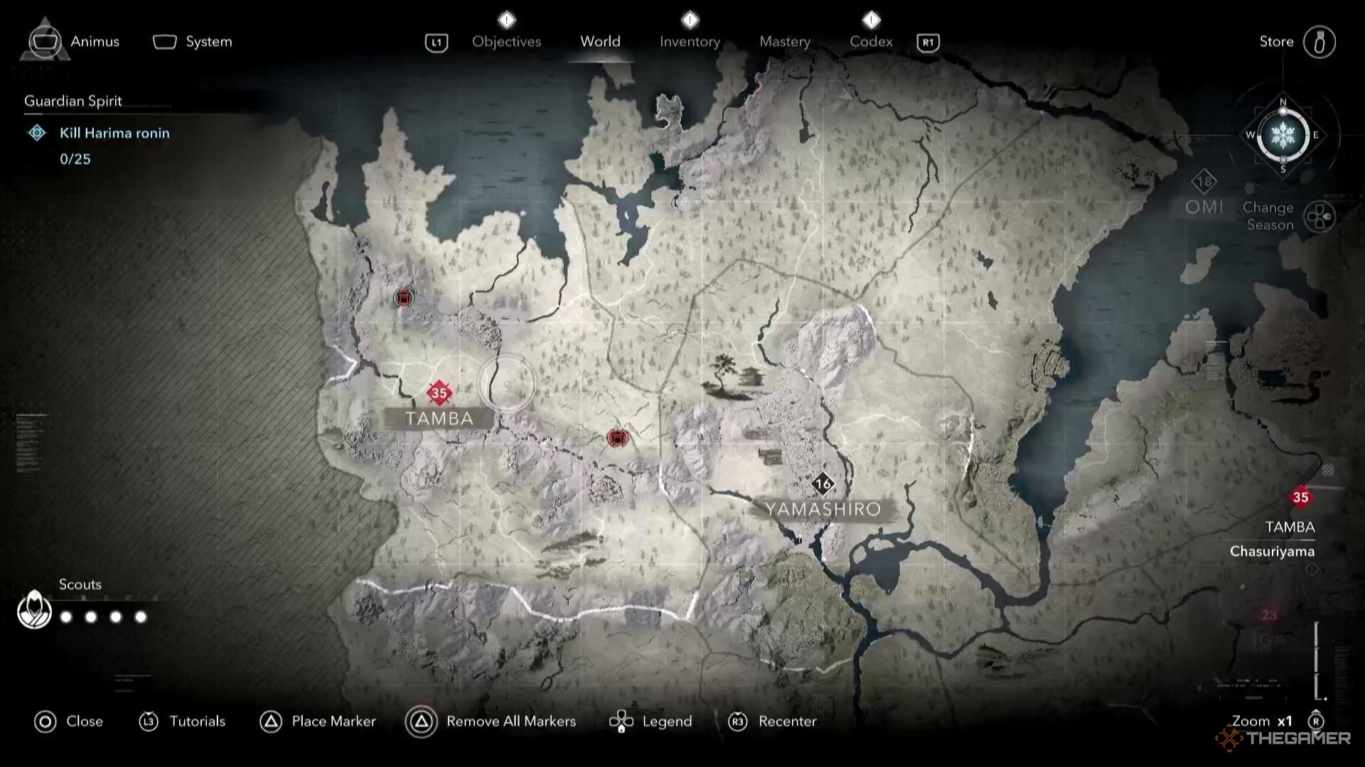 Every shrine location in Tamba in Assassin's Creed Shadows.