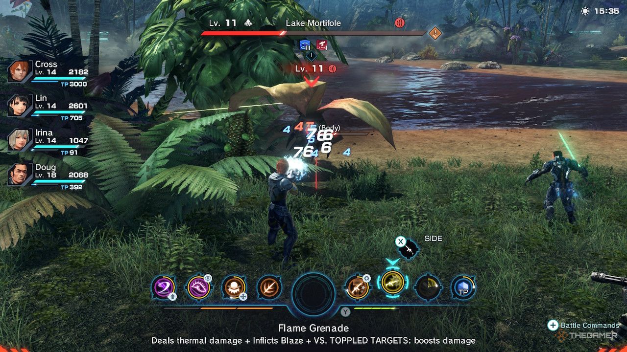 Flame Grenade in Xenoblade