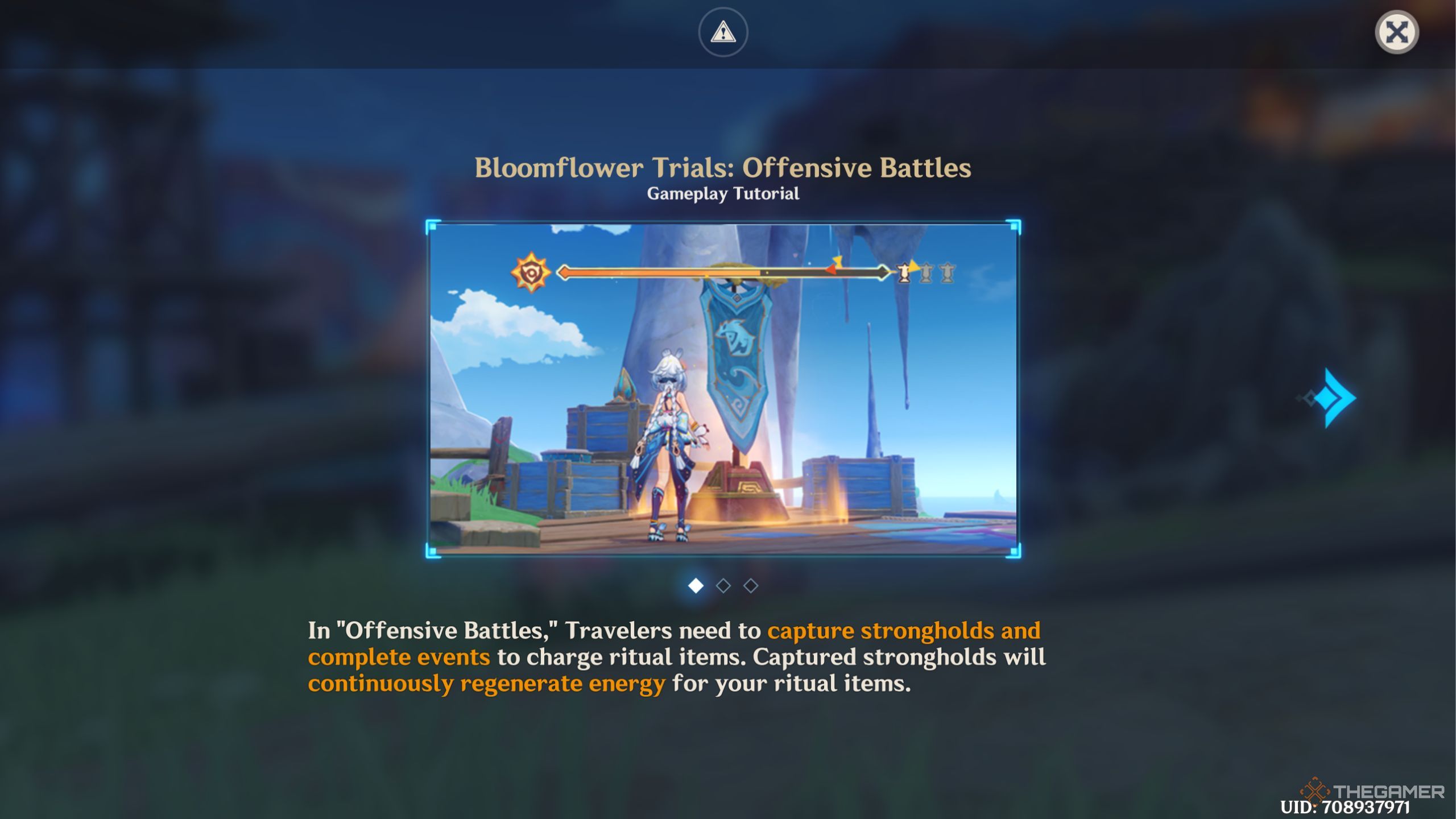 Genshin Impact Bloomflower Trials puzzle introduction.