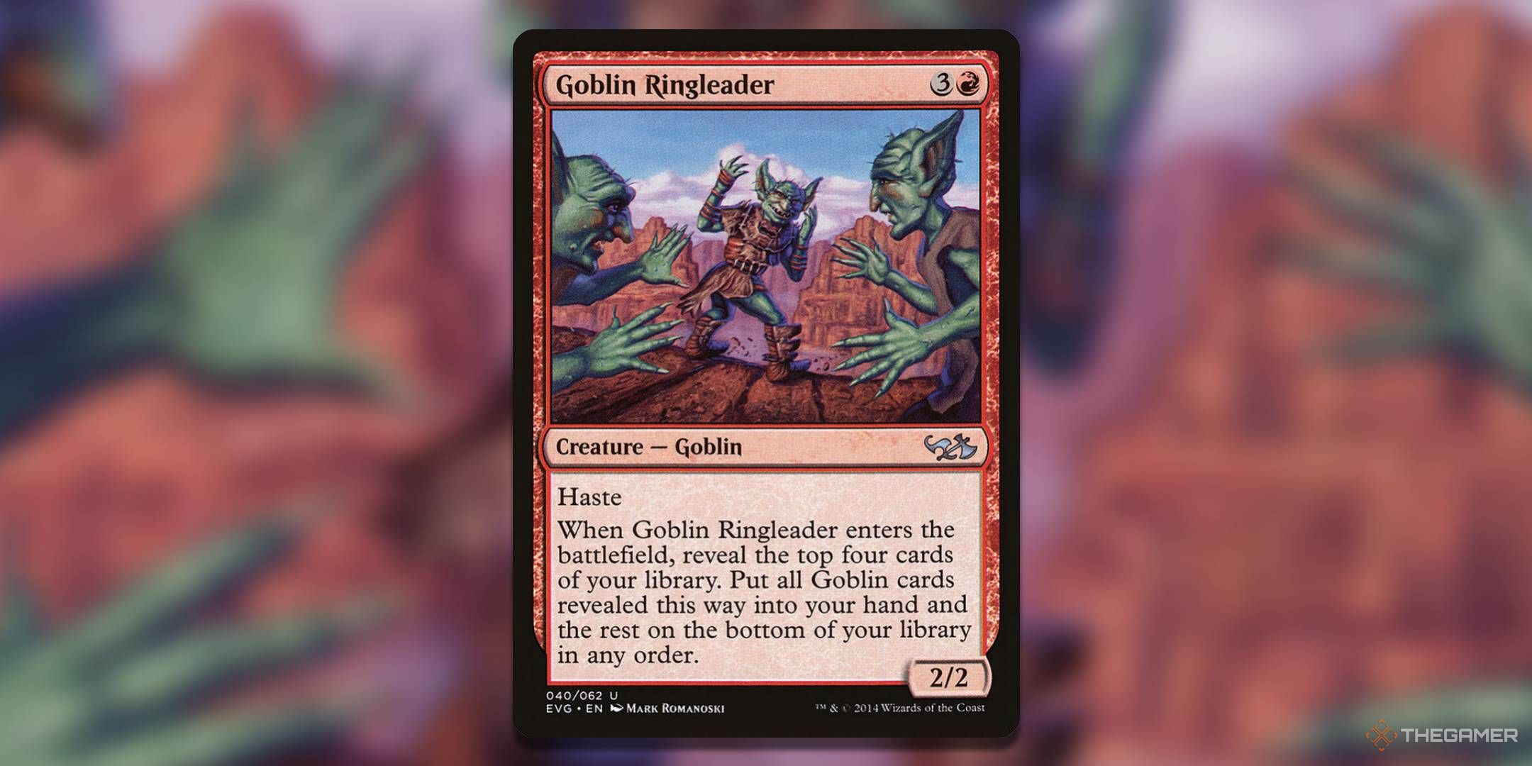 The Goblin Ringleader card, from Duel Decks Anthology: Elves vs. Goblins.