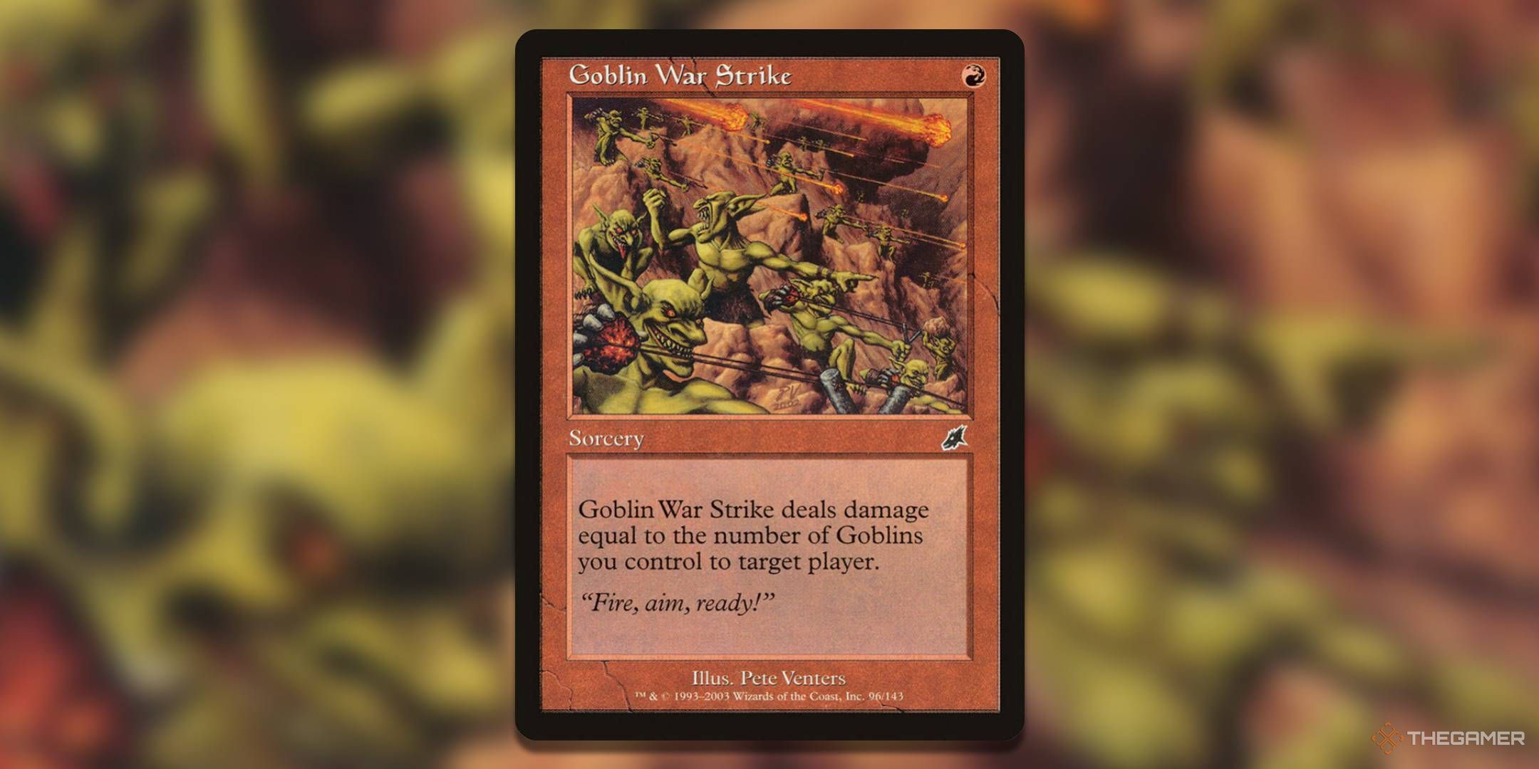 The Goblin War Strike card, from Scourge.