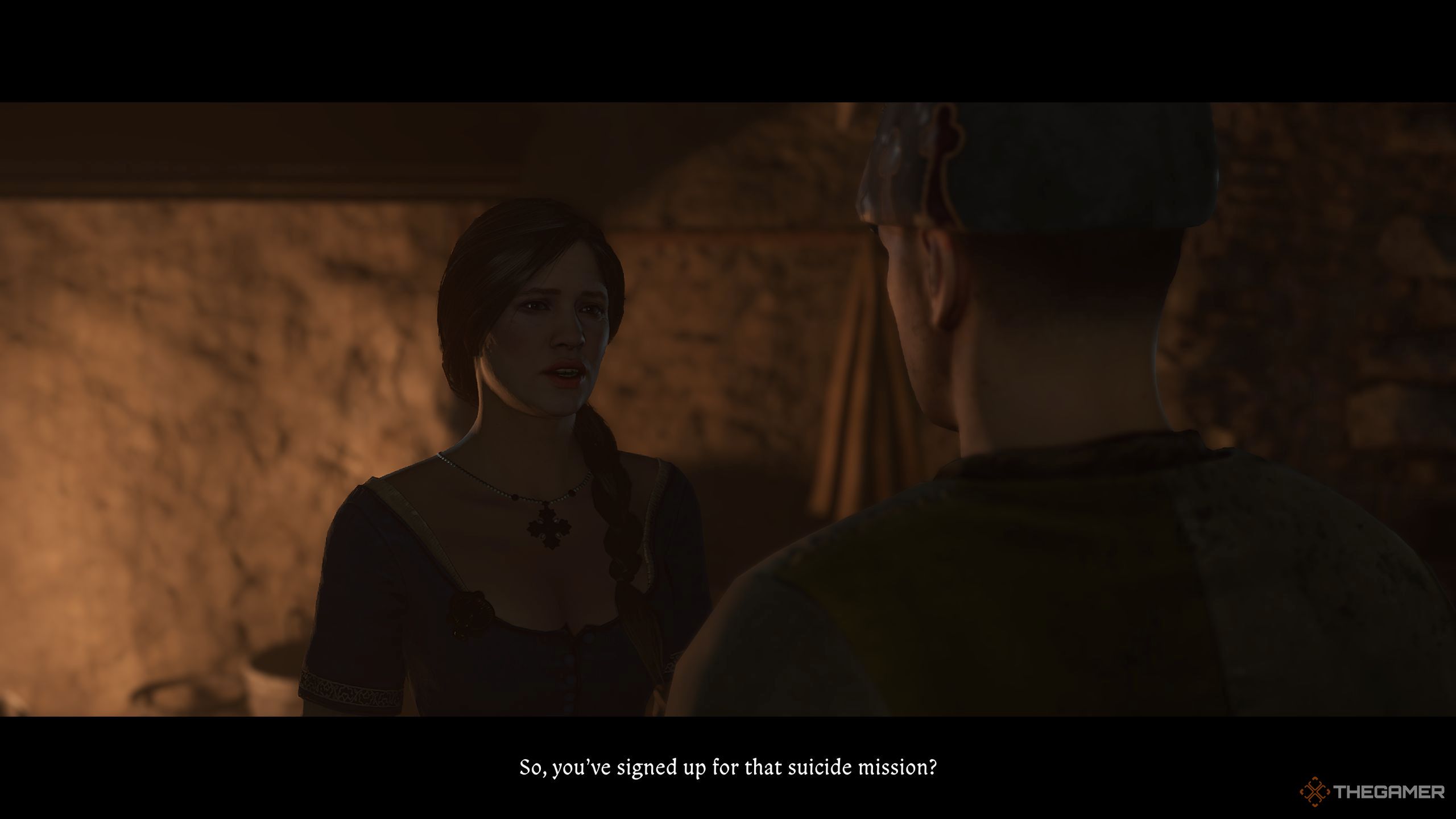 Henry saying goodbye to Katherine.