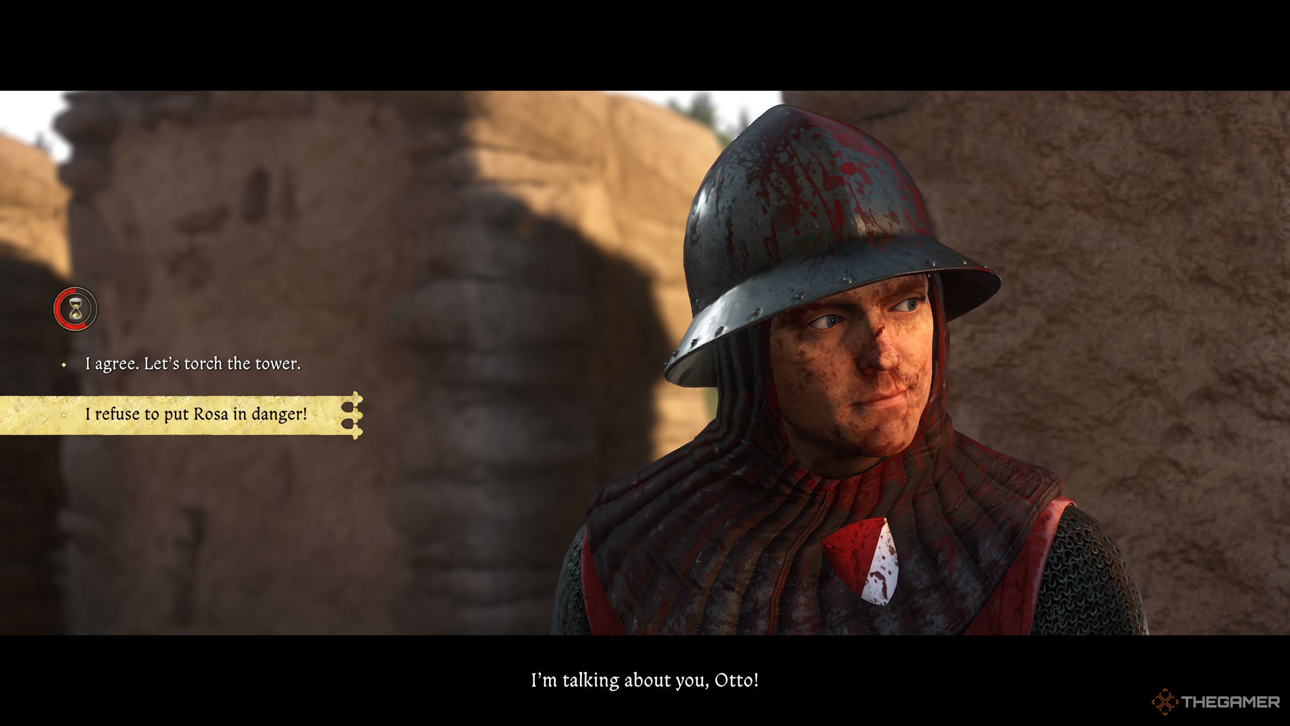 Henry refusing to put Rosa in danger.