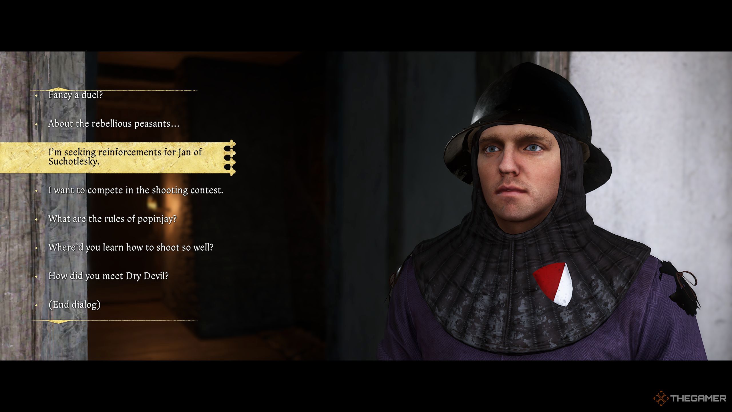 Henry talking to Kubyenka in KCD2.