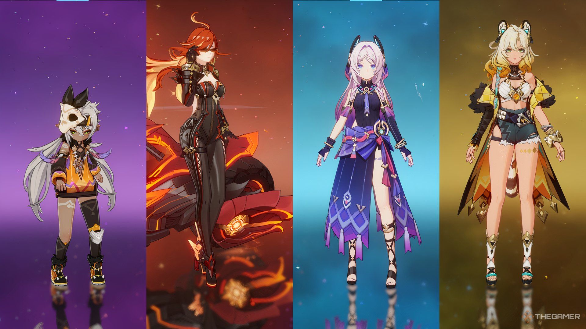Iansan, Mavuika, Citlali, Xilonen in Genshin Impact.