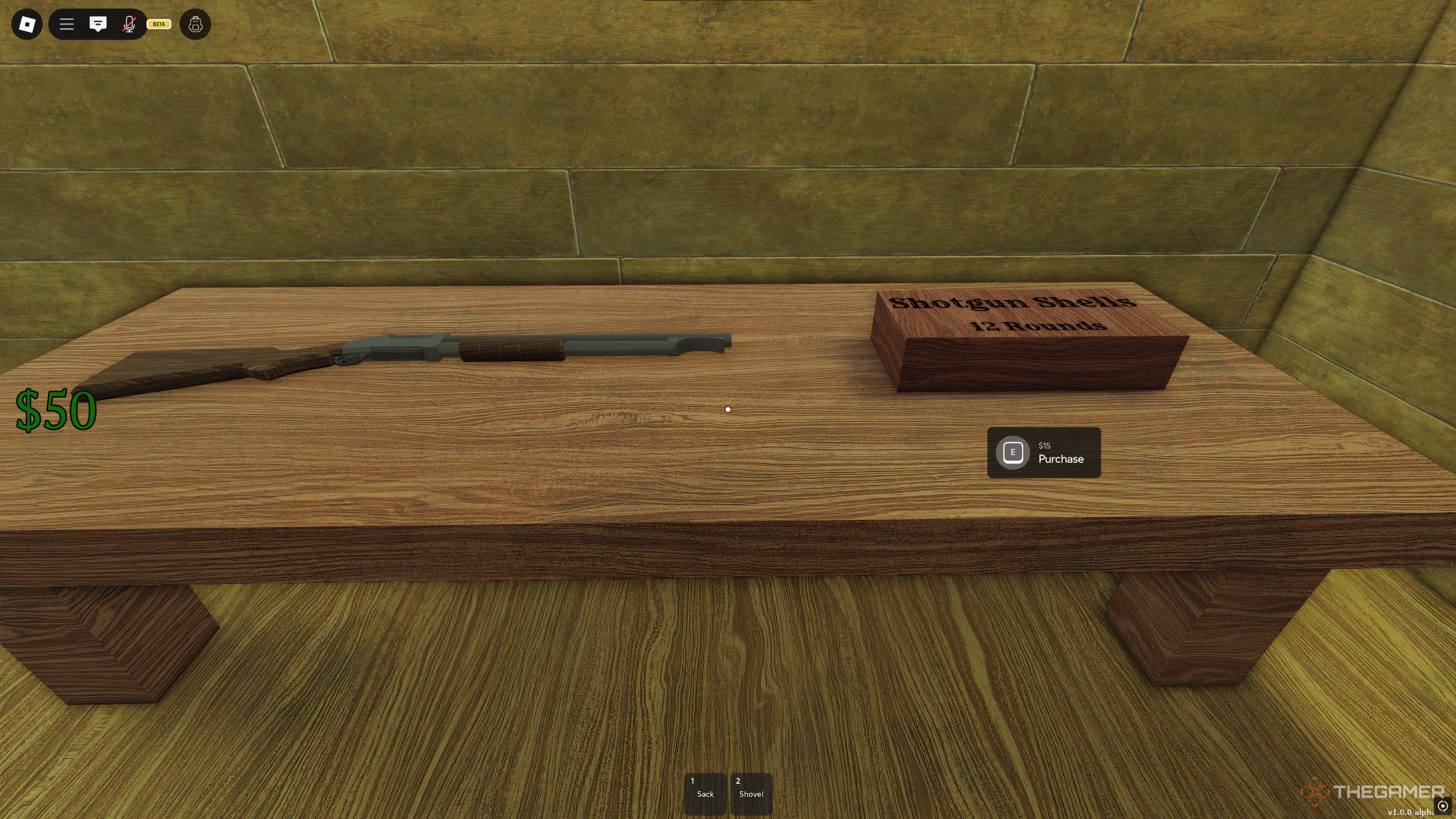 The Shotgun, which can be found in the store, in Dead Rails on Roblox.