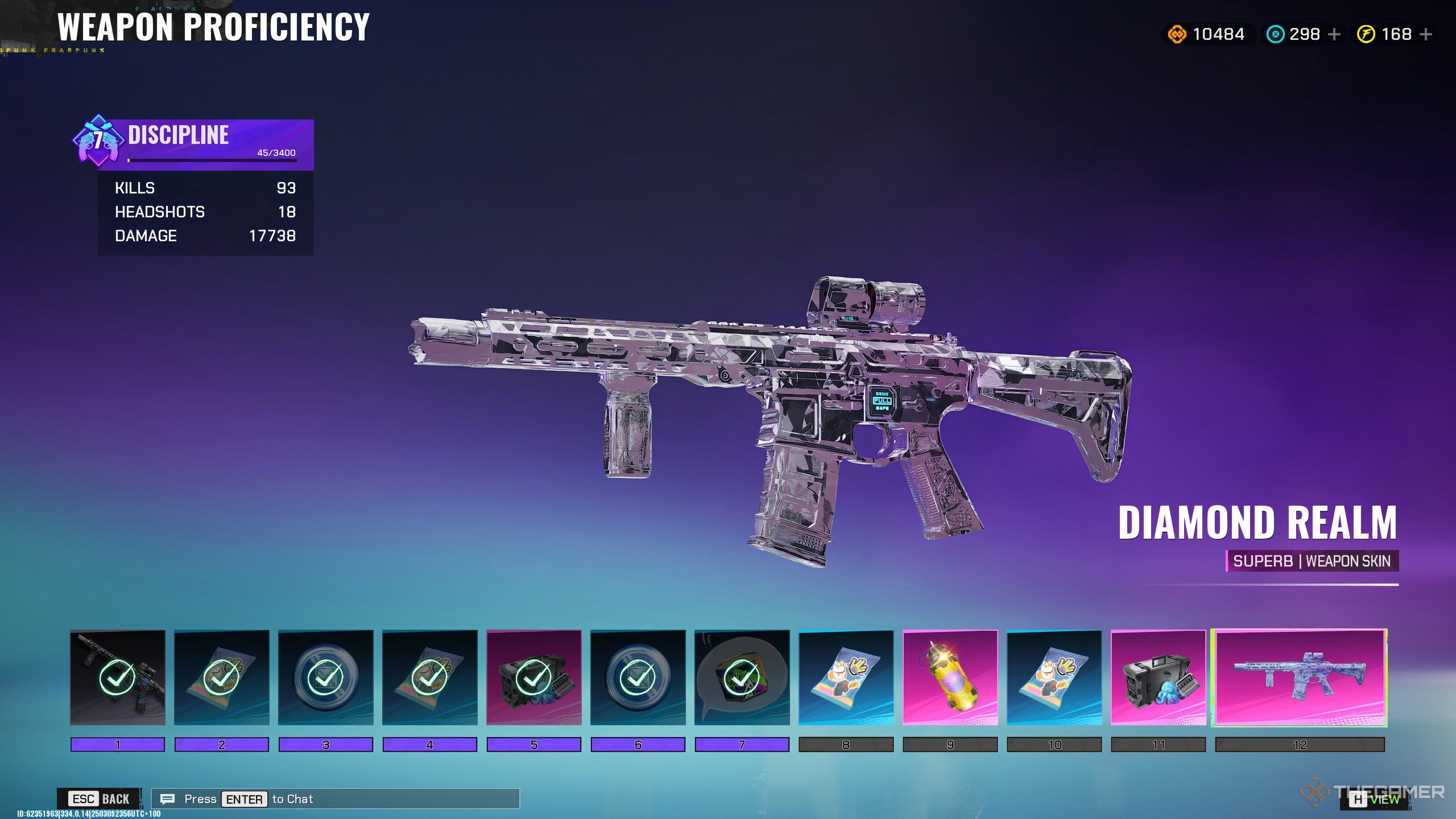 The Weapon Proficiency rewards for the Discipline in FragPunk.