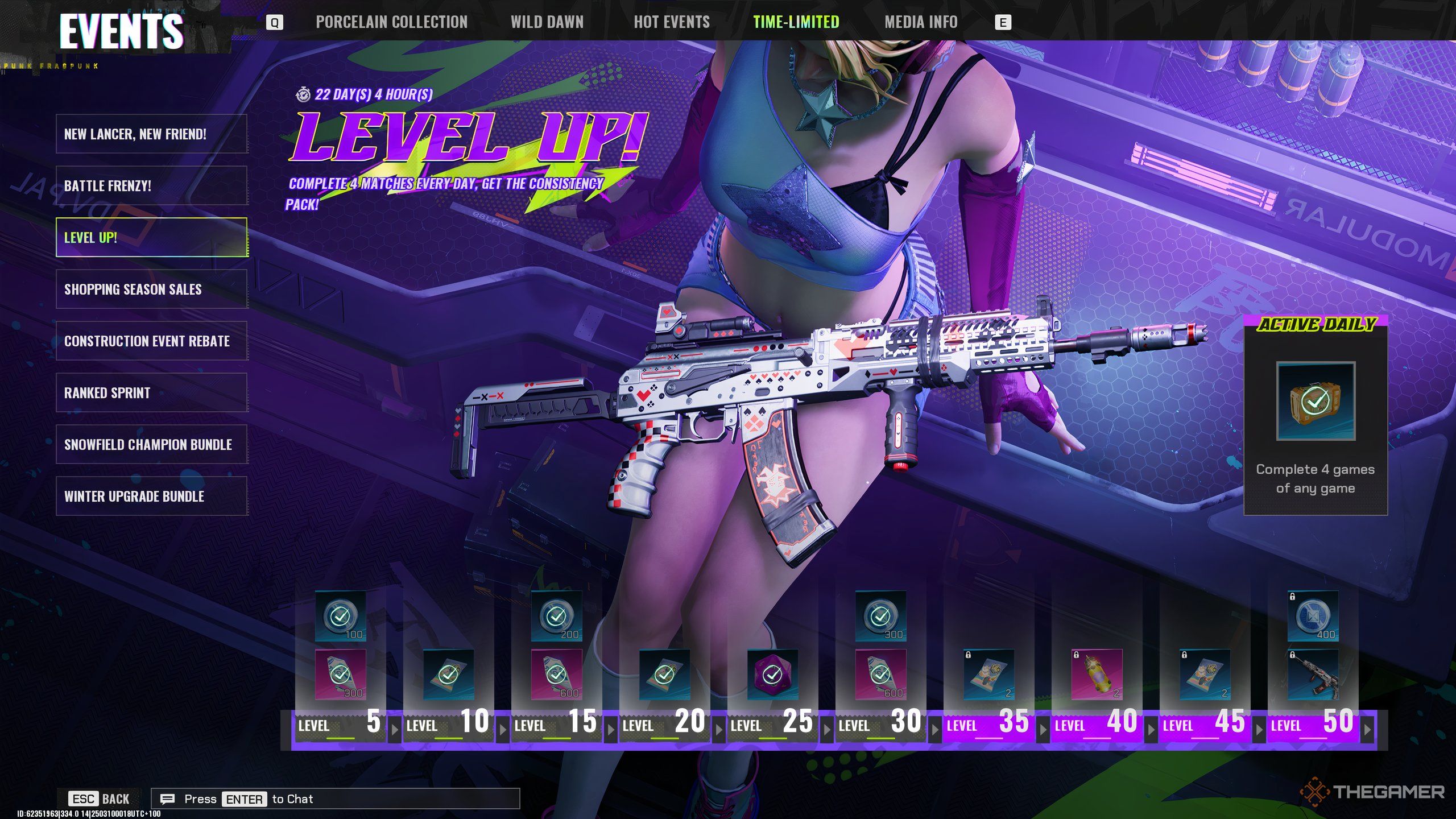 The Level Up! event in FragPunk.