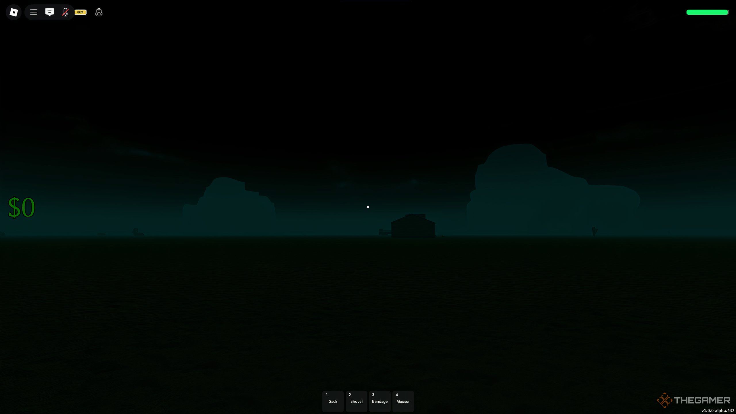 A stormy night in Dead Rails on Roblox.