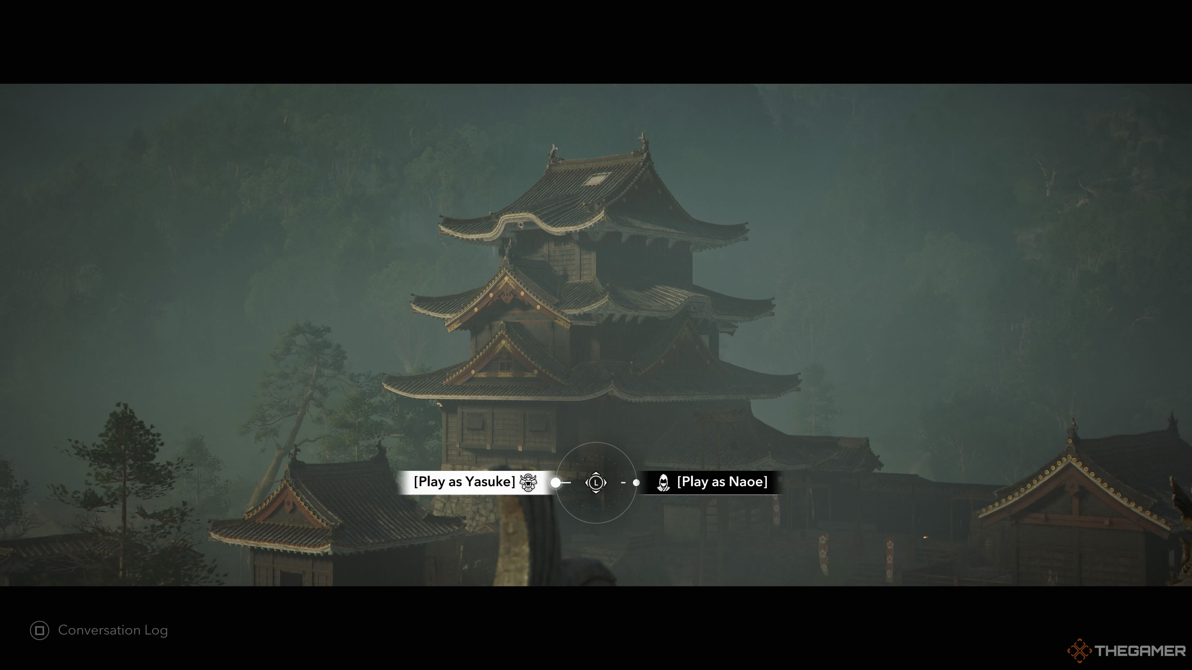 Choosing between Naoe and Yasuke in Assassin's Creed Shadows' Topple the Traitor mission.