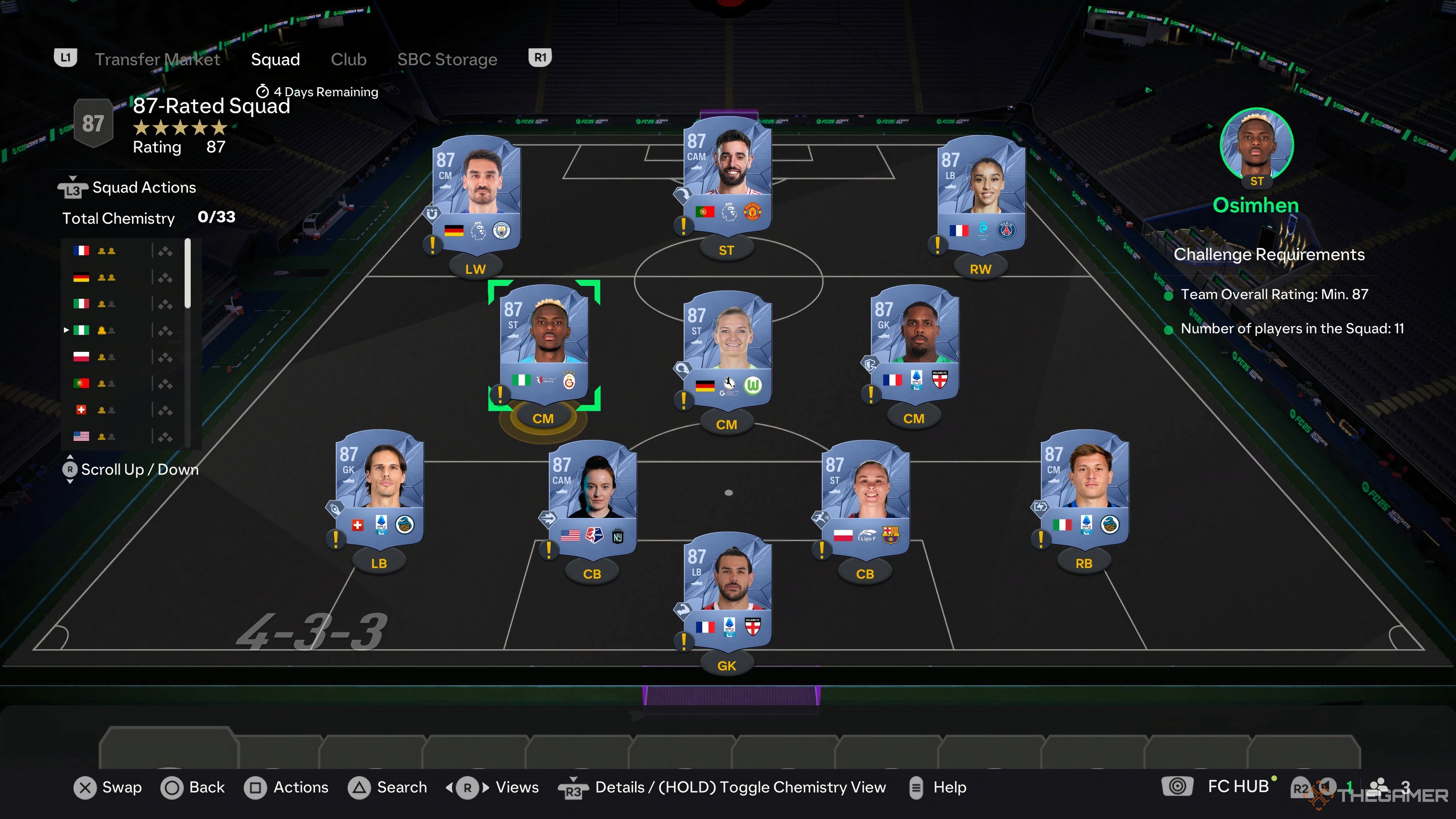 A screenshot of the third Five Star EVO Baller SBC solution. 