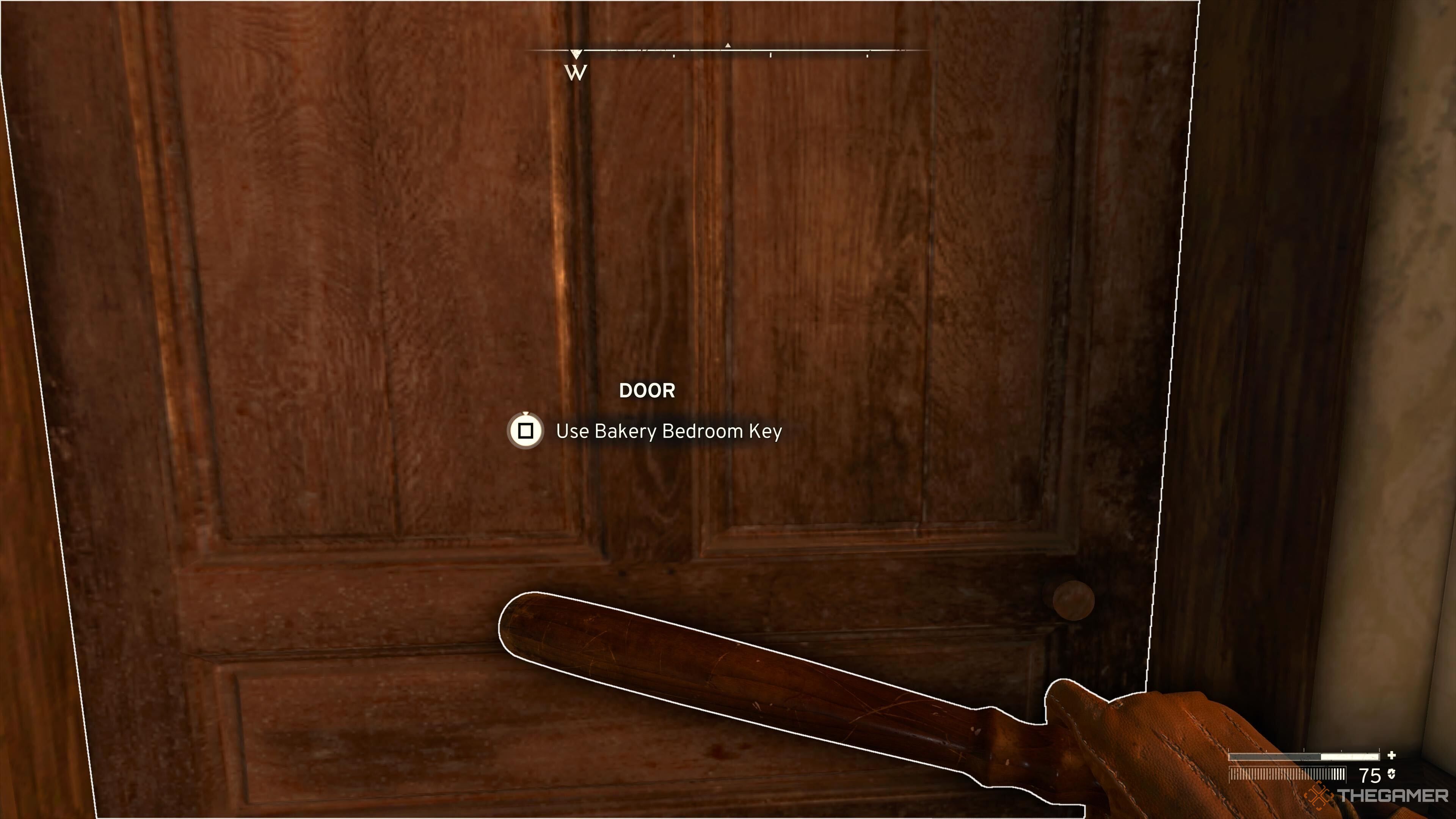 The Bakery bedroom door in Atomfall.