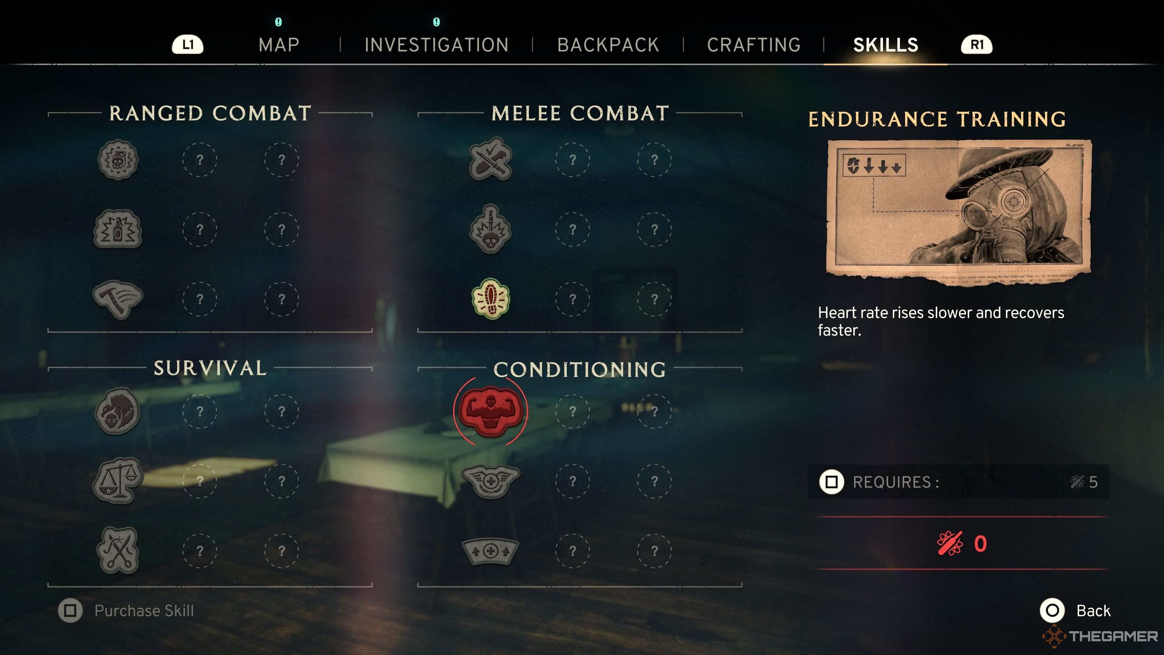 The endurance skill in Atomfall.