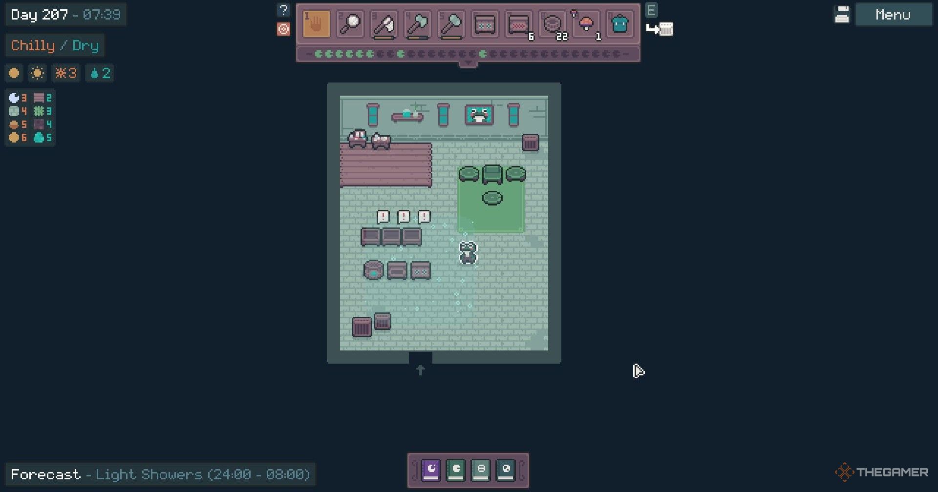 Inside of your house in the gateway nexus in Mudborne.