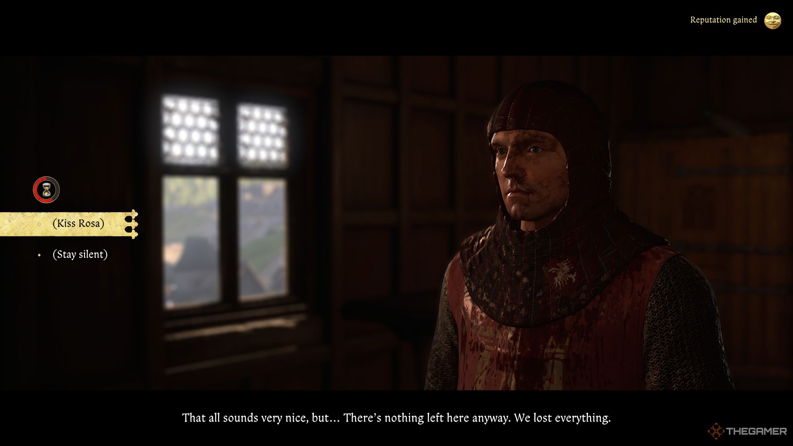 Henry has been given the option to kiss Rosa.