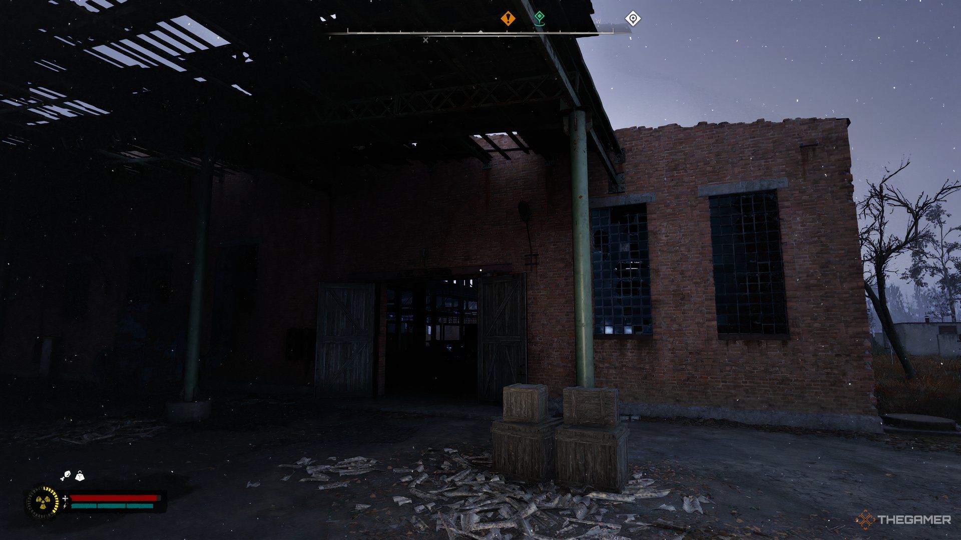 An image showing a large warehouse in Stalker 2.
