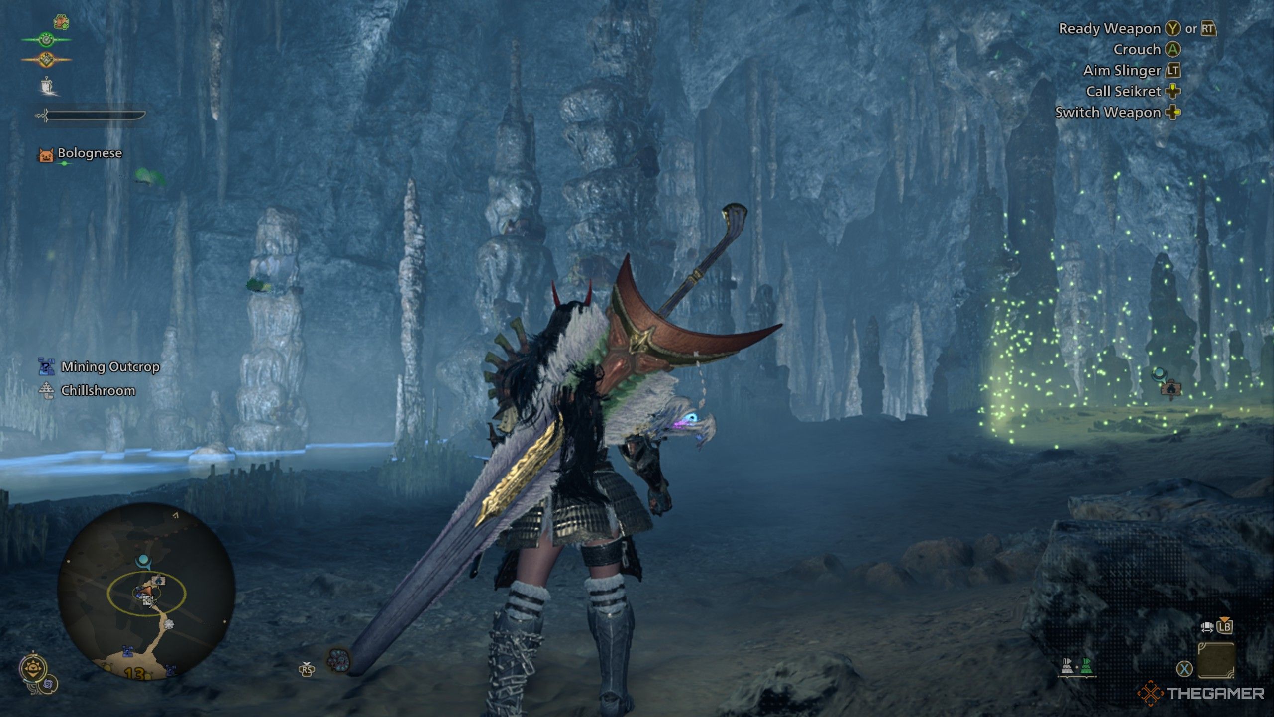 monster hunter wilds pop-up camp location limestone cavern.