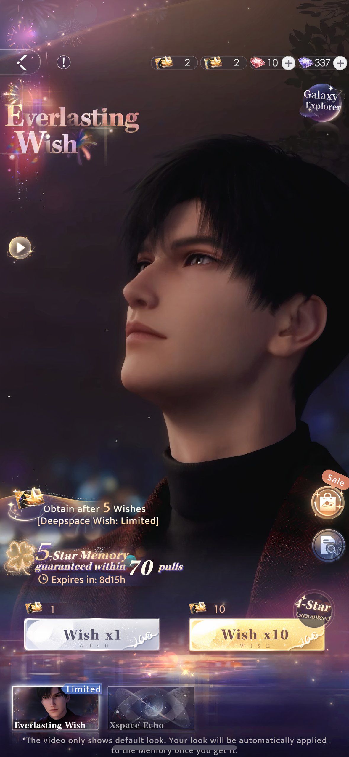 Love And Deepspace: An image of the Everlasting Wish Wish Pool.