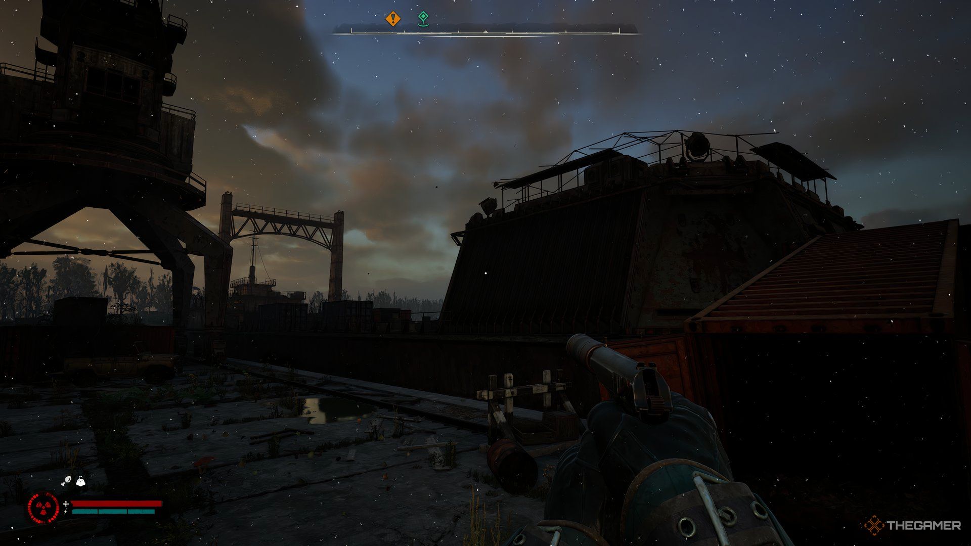 An image showing a ship docked near Lviv in Stalker 2.