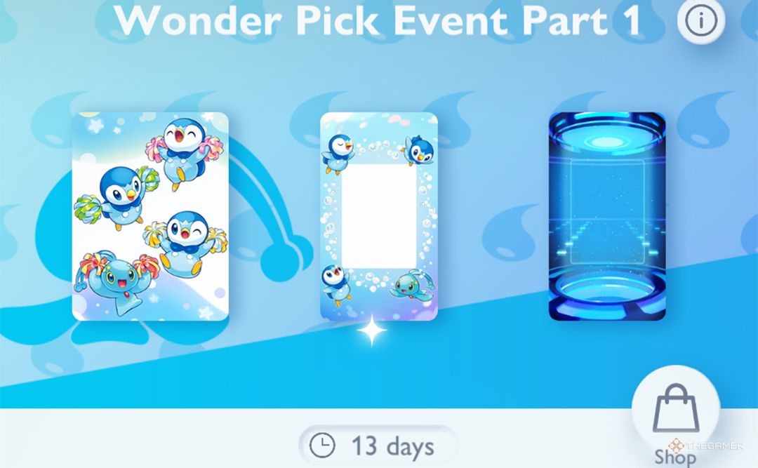 The three accessories you can get from the Manaphy Wonder Pick event in Pokemon TCG Pocket.