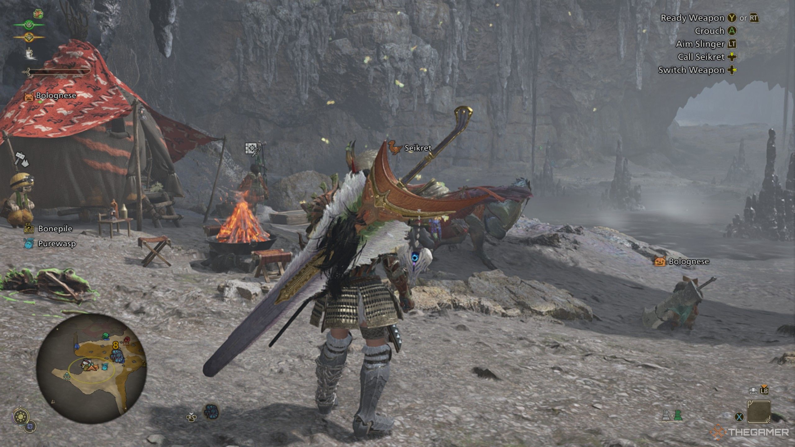 monster hunter wilds pop-up camp location middle strata north.